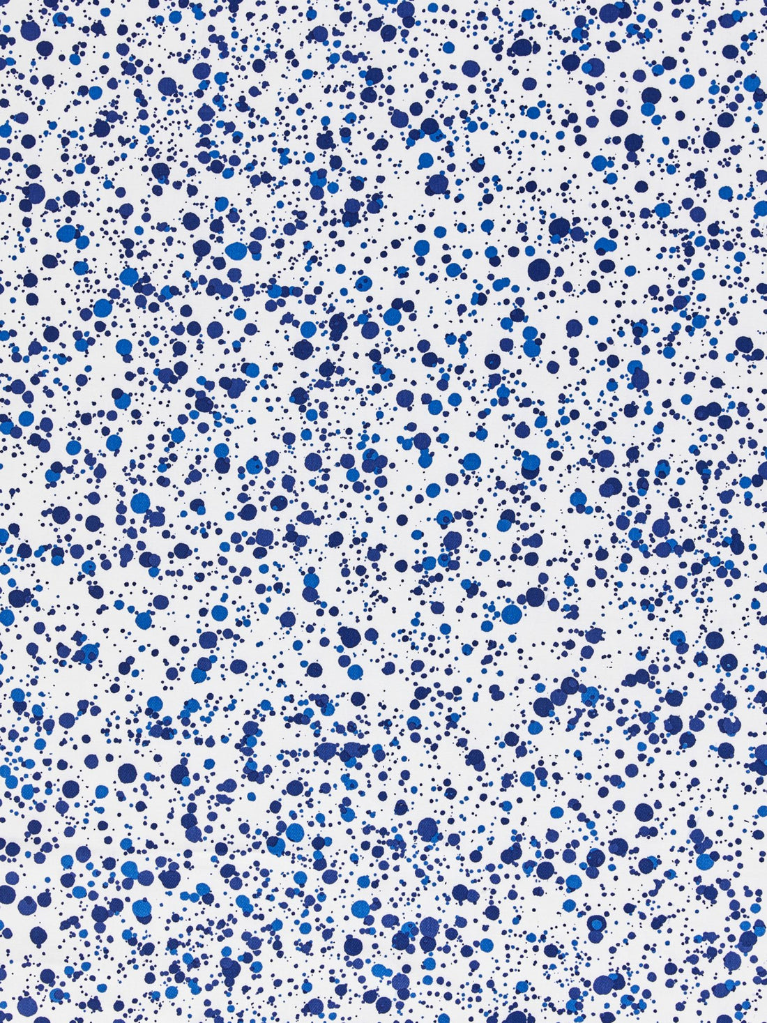 Spatter Cotton Print fabric in navy on white color - pattern number HN 000NF0153 - by Scalamandre in the Stark Scalamandre Fabric LLC collection