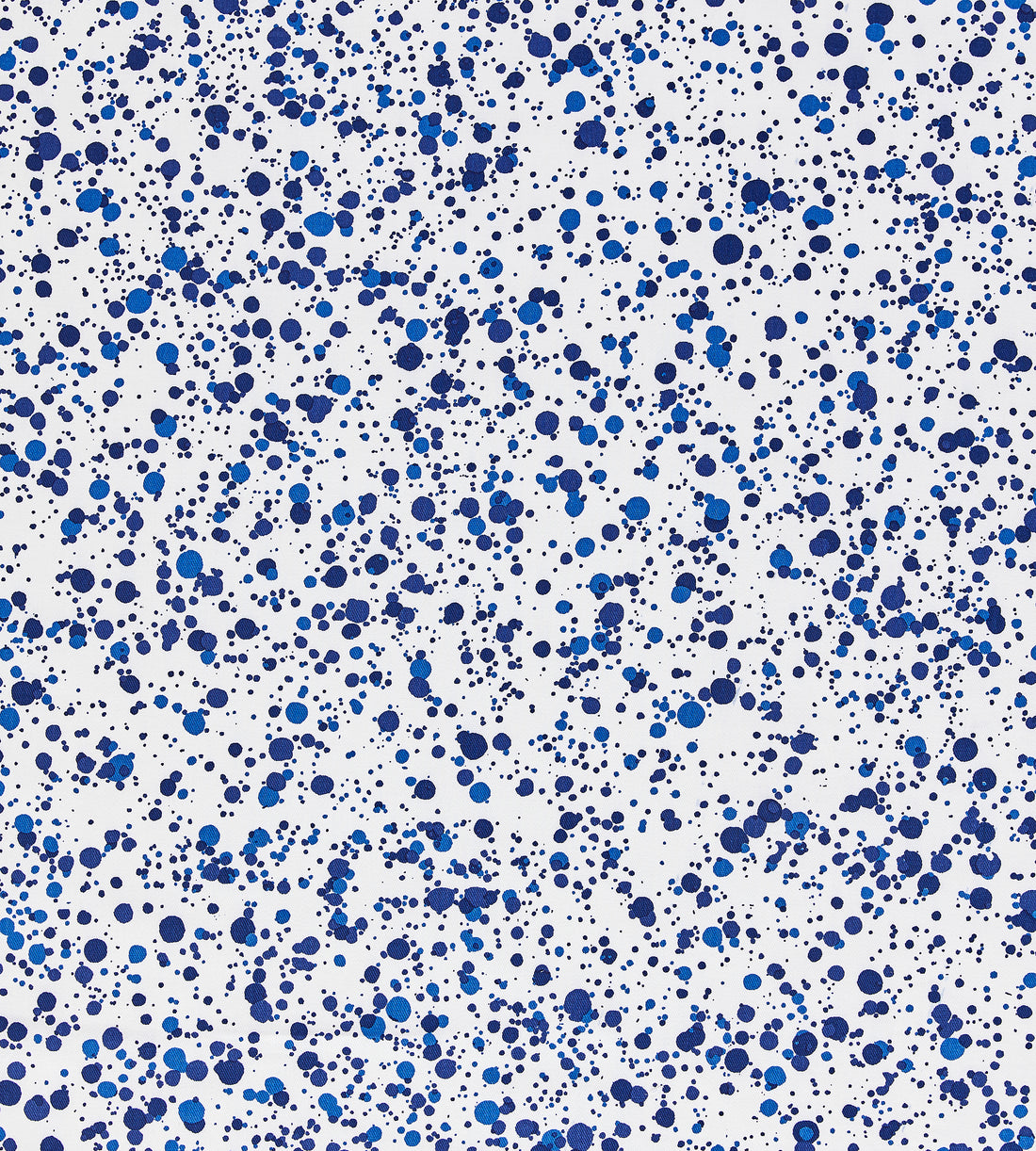 Spatter Cotton Print fabric in navy on white color - pattern number HN 000NF0153 - by Scalamandre in the  collection