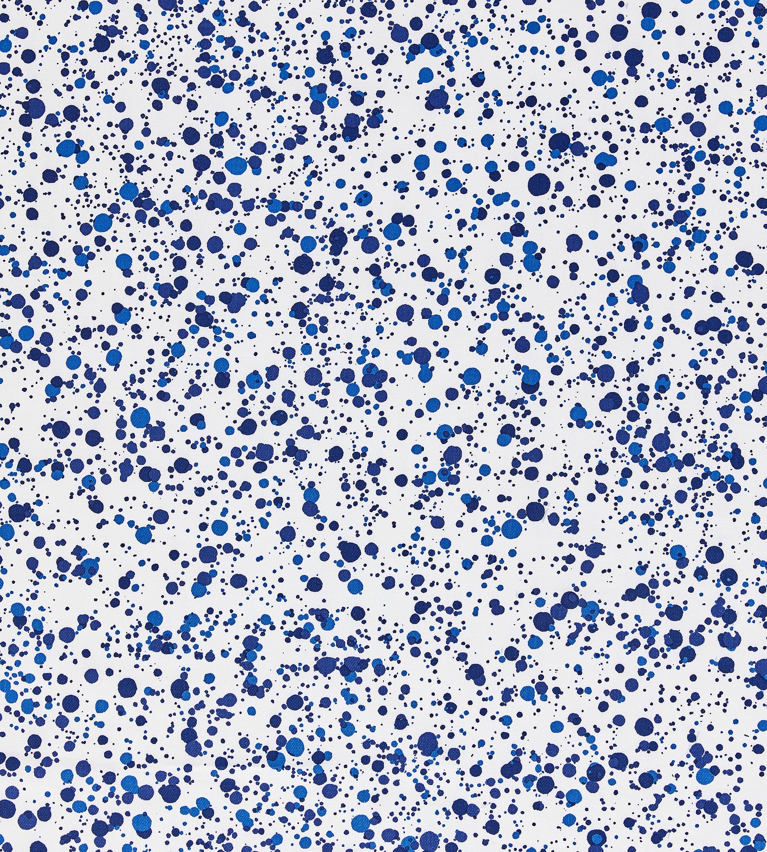 Spatter Cotton Print fabric in navy on white color - pattern number HN 000NF0153 - by Scalamandre in the  collection