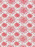 Fireworks Cotton Print fabric in red on white color - pattern number HN 000RF1020 - by Scalamandre in the Scalamandre Dec 2024 collection