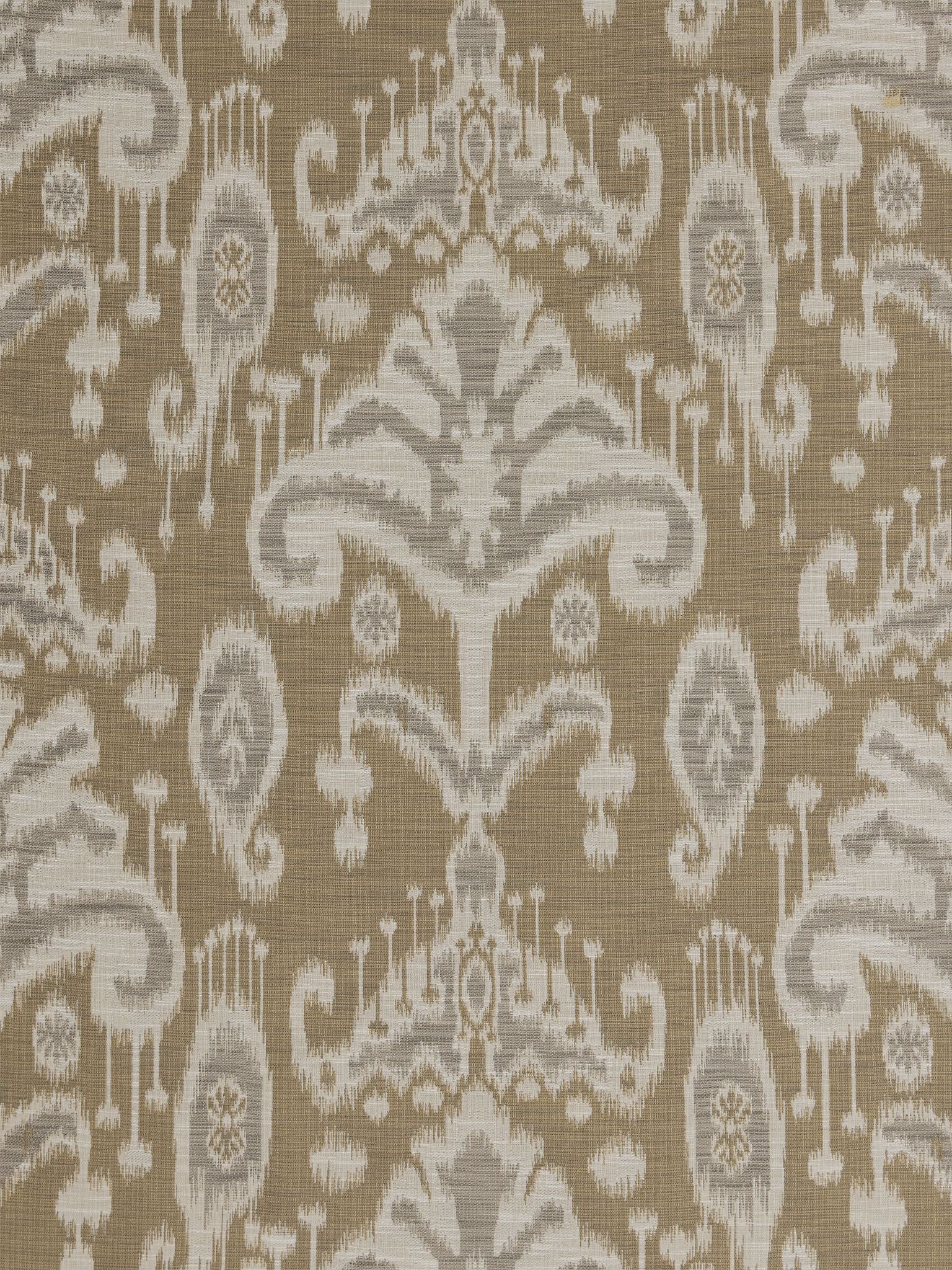 Monroe Ikat Texture fabric in tan/beige color - pattern number HN 00KBW0995 - by Scalamandre in the Stark Scalamandre Fabric LLC collection