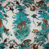 Habitat fabric in aqua color - pattern number 08746 - by Europatex in the Habitat collection