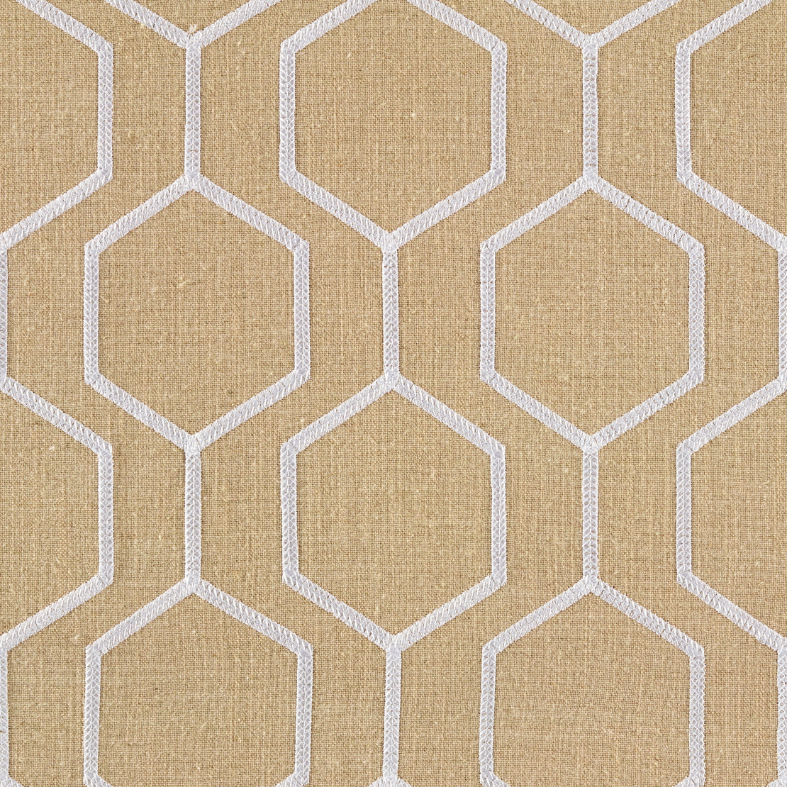 Socrates Hexagono fabric in honey color - pattern number 09529 - by Europatex in the Socrates collection