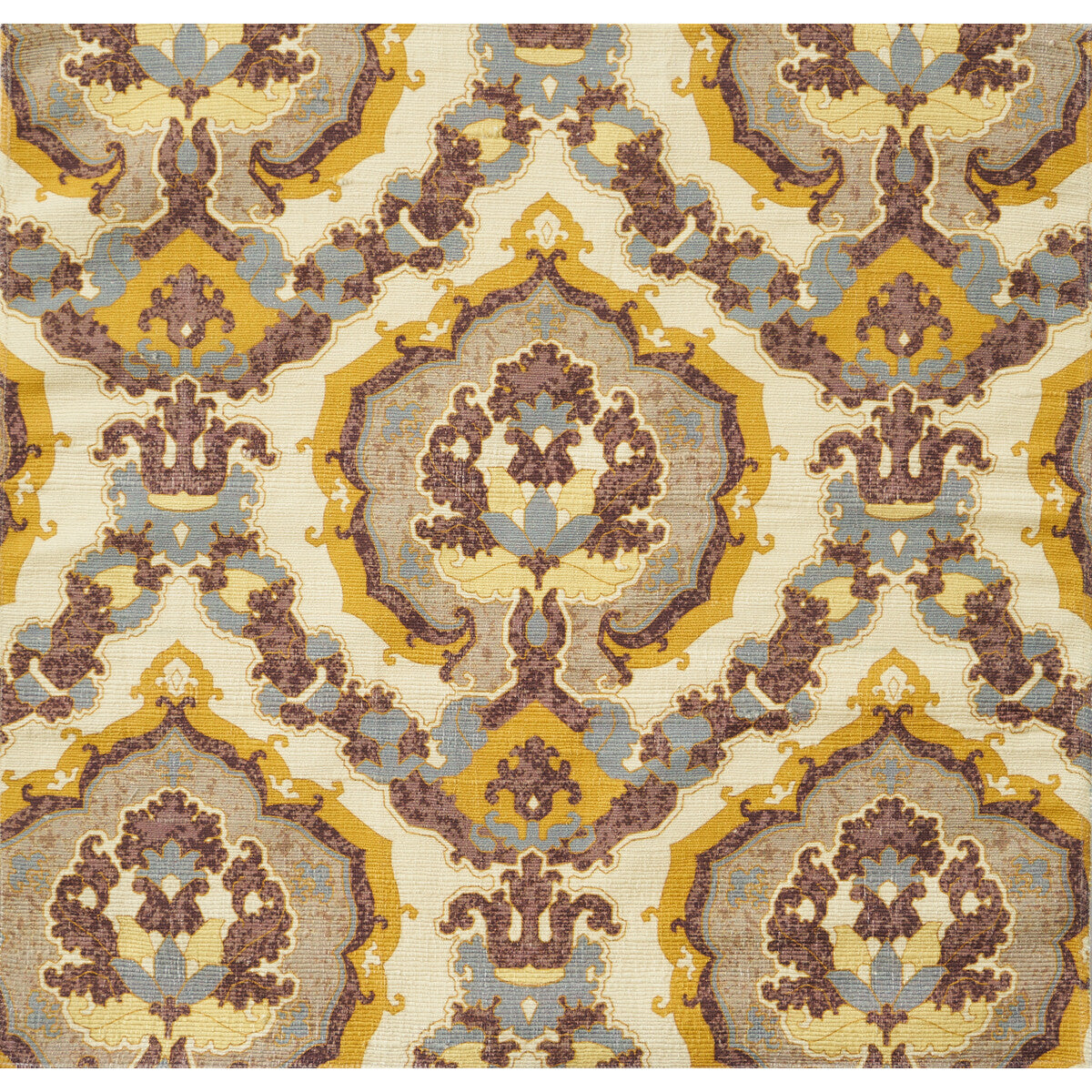 Fantasy Silk Print fabric in dusty gold color - pattern JAG-50053.45.0 - by Brunschwig &amp; Fils in the Jagtar collection