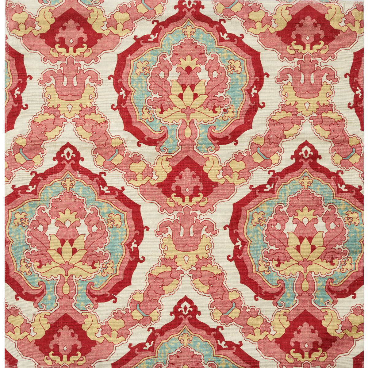 Fantasy Silk Print fabric in fraise color - pattern JAG-50053.717.0 - by Brunschwig &amp; Fils in the Jagtar collection