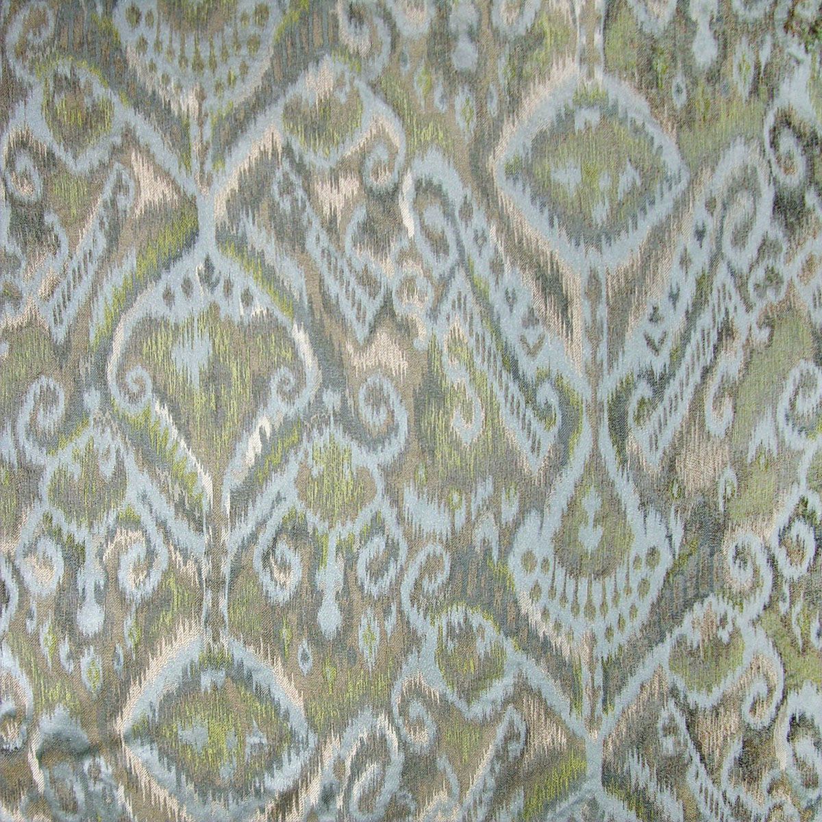 Kalasin fabric in aqua chartreuse color - pattern number JM 00082676 - by Scalamandre in the Old World Weavers collection