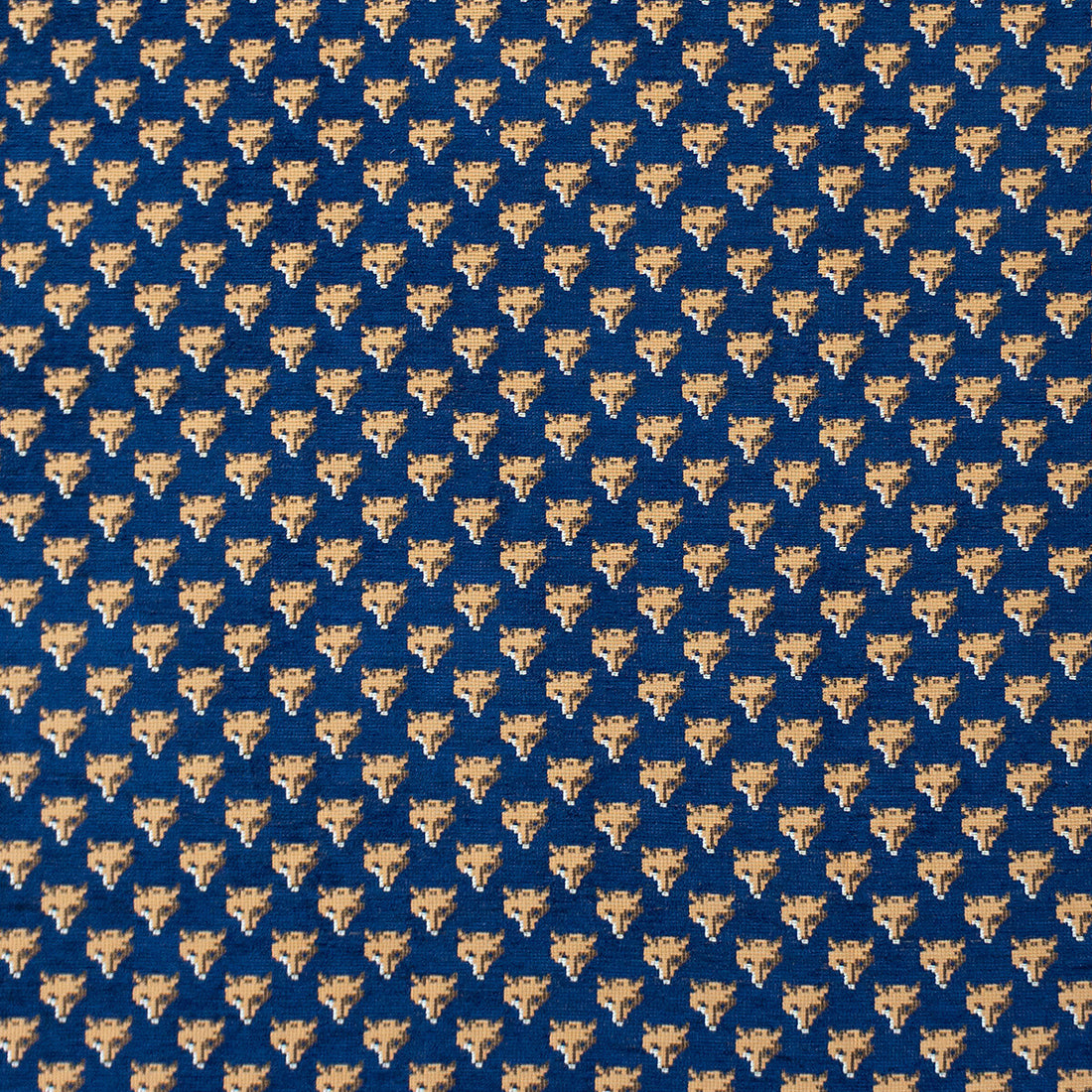 Raposu fabric in navy color - pattern LCT1077.004.0 - by Gaston y Daniela in the Lorenzo Castillo VII The Rectory collection