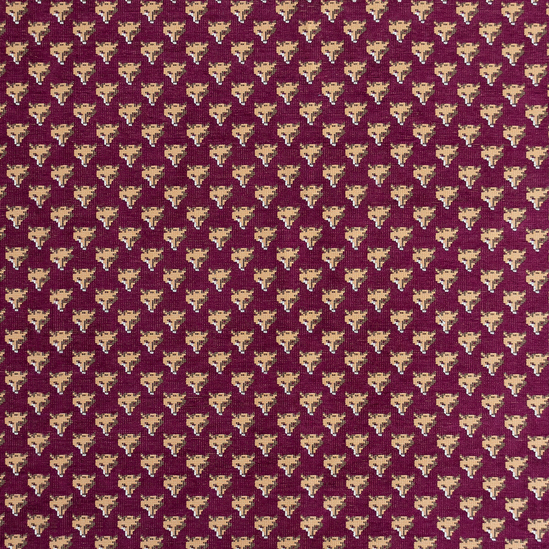 Raposu fabric in burdeos color - pattern LCT1077.005.0 - by Gaston y Daniela in the Lorenzo Castillo VII The Rectory collection