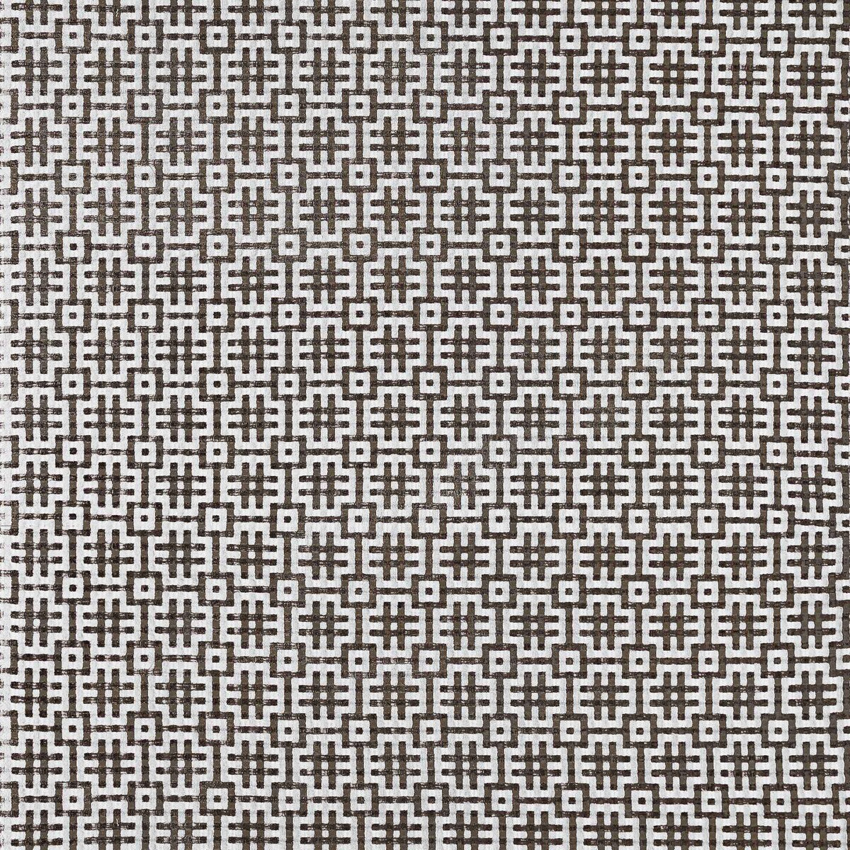 Fortuna fabric in chocolate color - pattern number LCT1147.005.0 - by Gaston y Daniela in the Lorenzo Castillo X collection