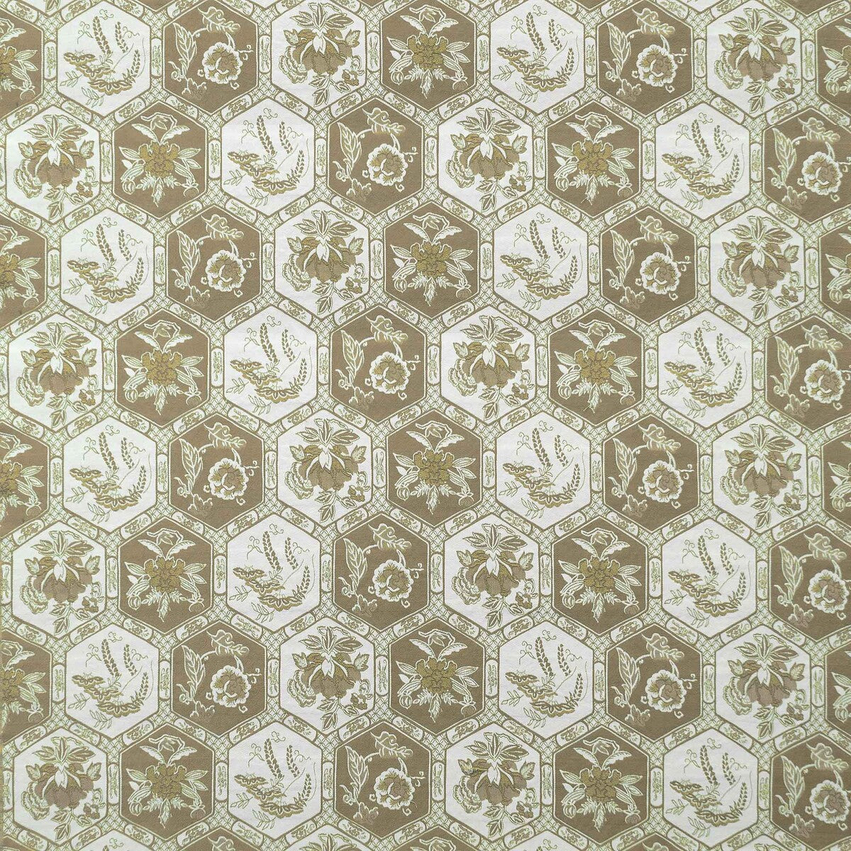 Decameron fabric in marron color - pattern number LCT1152.004.0 - by Gaston y Daniela in the Lorenzo Castillo X collection