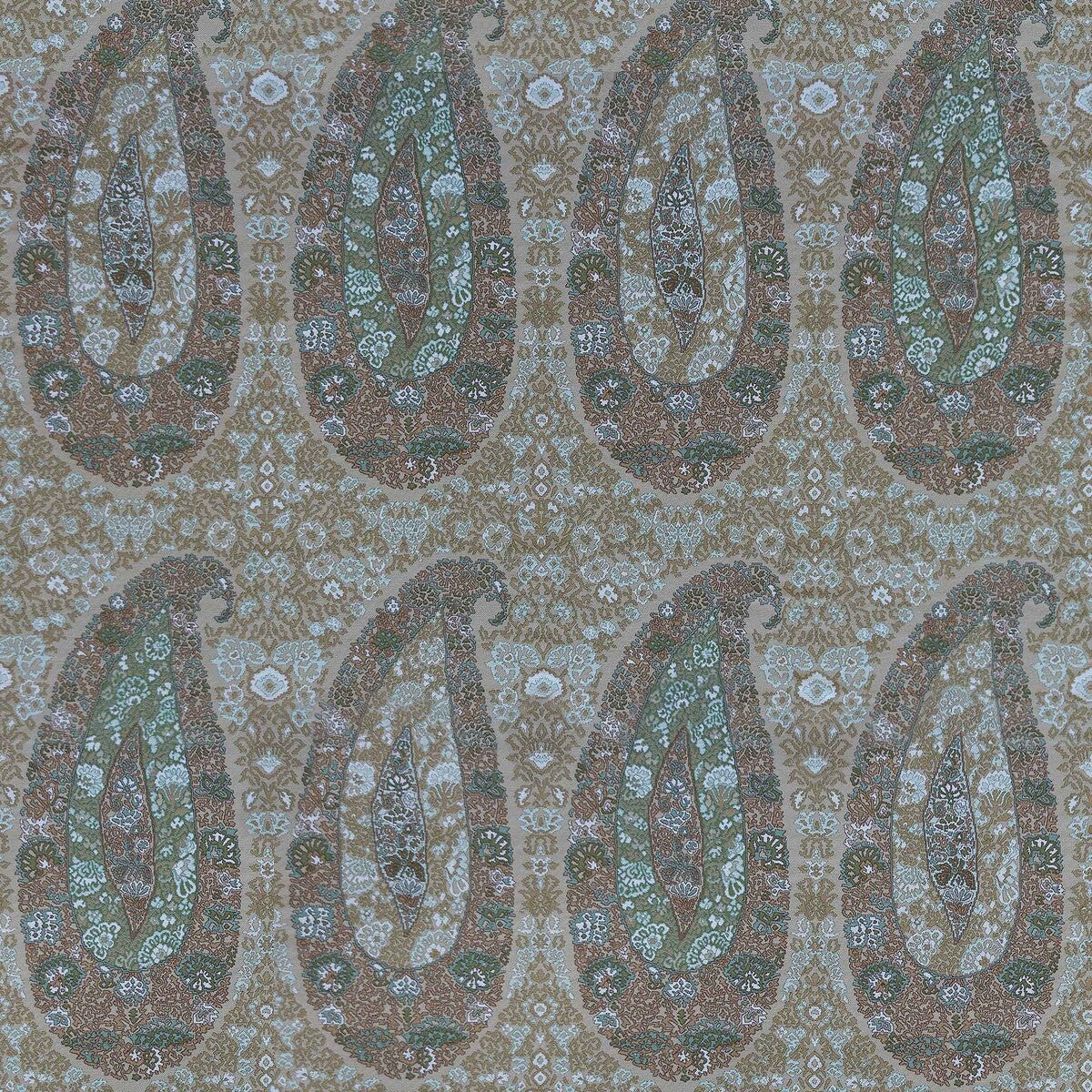 Tesorero fabric in verde color - pattern number LCT1157.005.0 - by Gaston y Daniela in the Lorenzo Castillo X collection