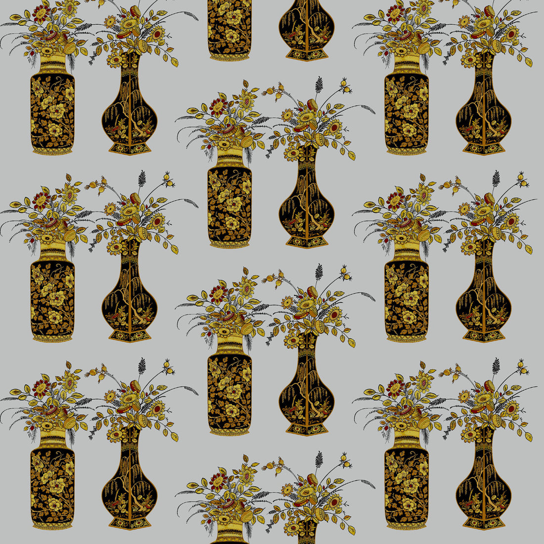 Casilda fabric in plata color - pattern LCT5466.001.0 - by Gaston y Daniela in the Lorenzo Castillo IV collection