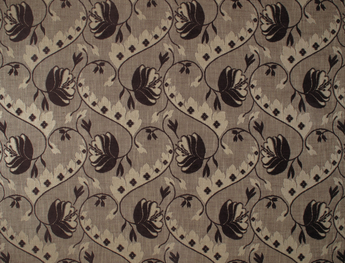 Alden fabric in chocolate color - pattern number LM 00253098 - by Scalamandre in the Old World Weavers collection