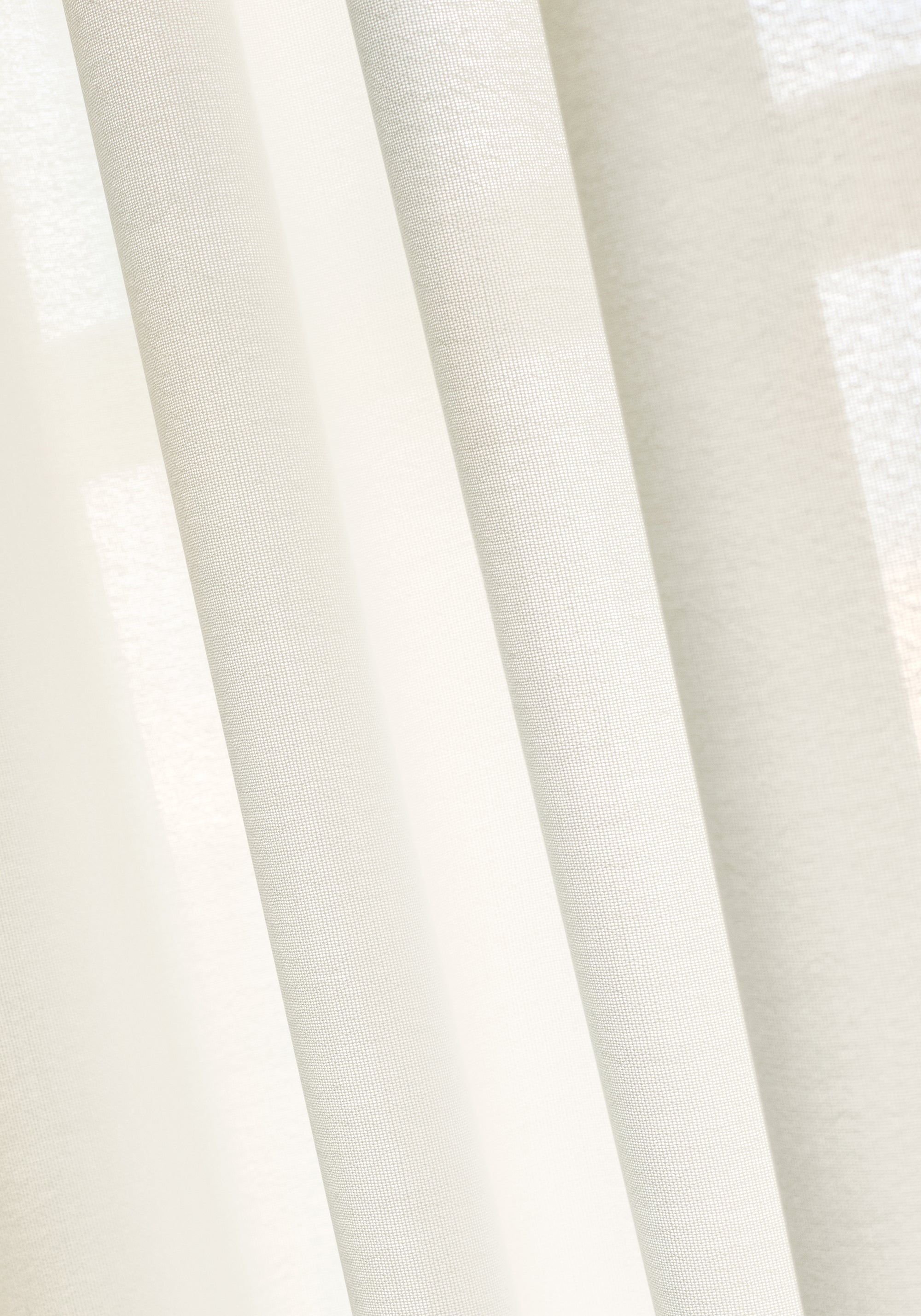 Curtain panels made with Asher fabric in natural color - pattern number FWW81723 - by Thibaut fabrics