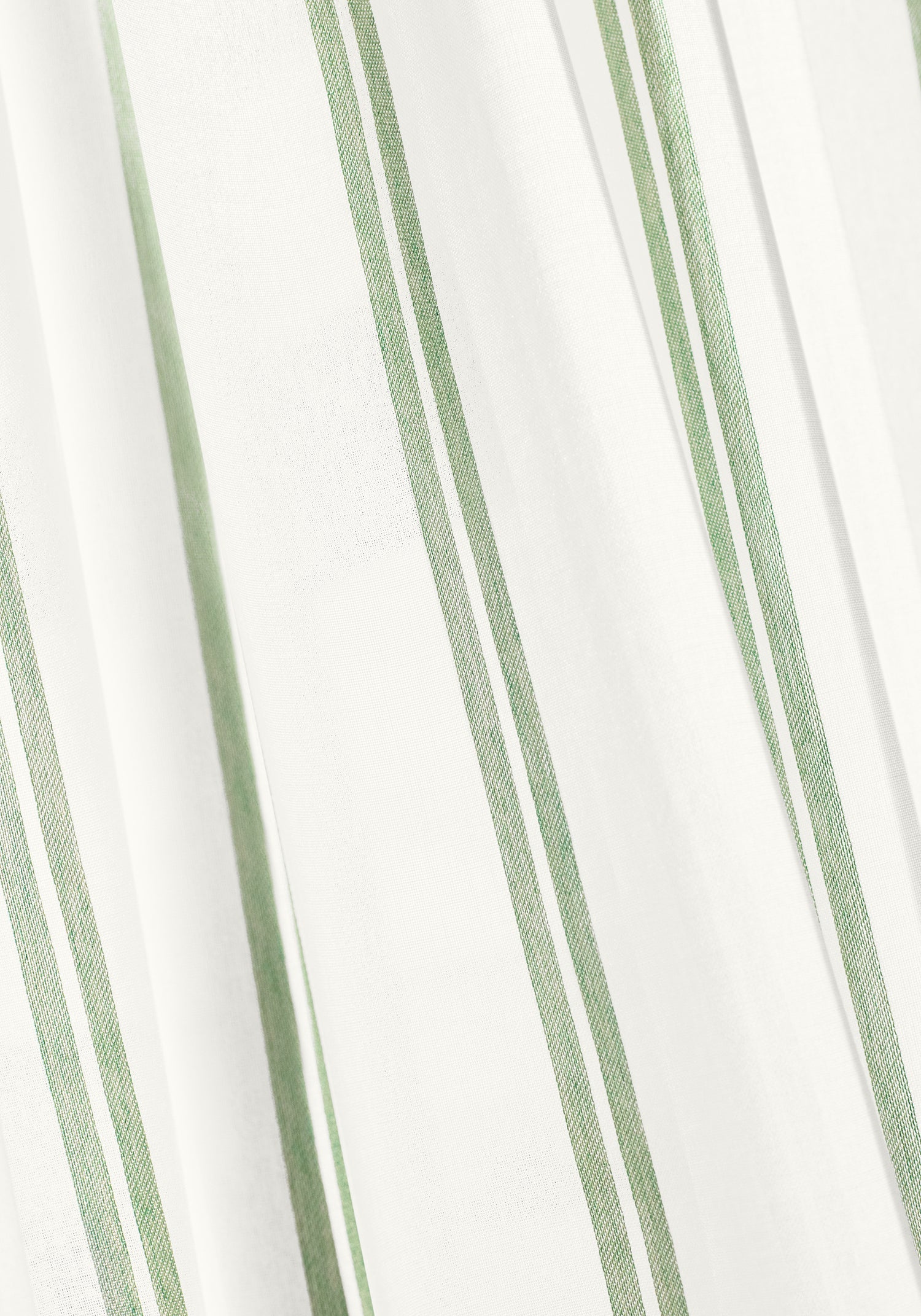 Detail of tandern stripe fabric in aloe color - pattern number FWW81748 - by Thibaut fabrics