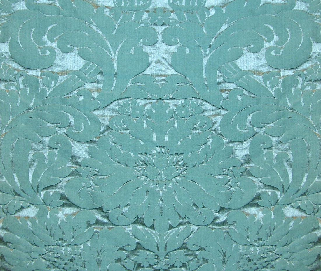 Lombardy fabric in teal color - pattern number M0 00031155 - by Scalamandre in the Old World Weavers collection