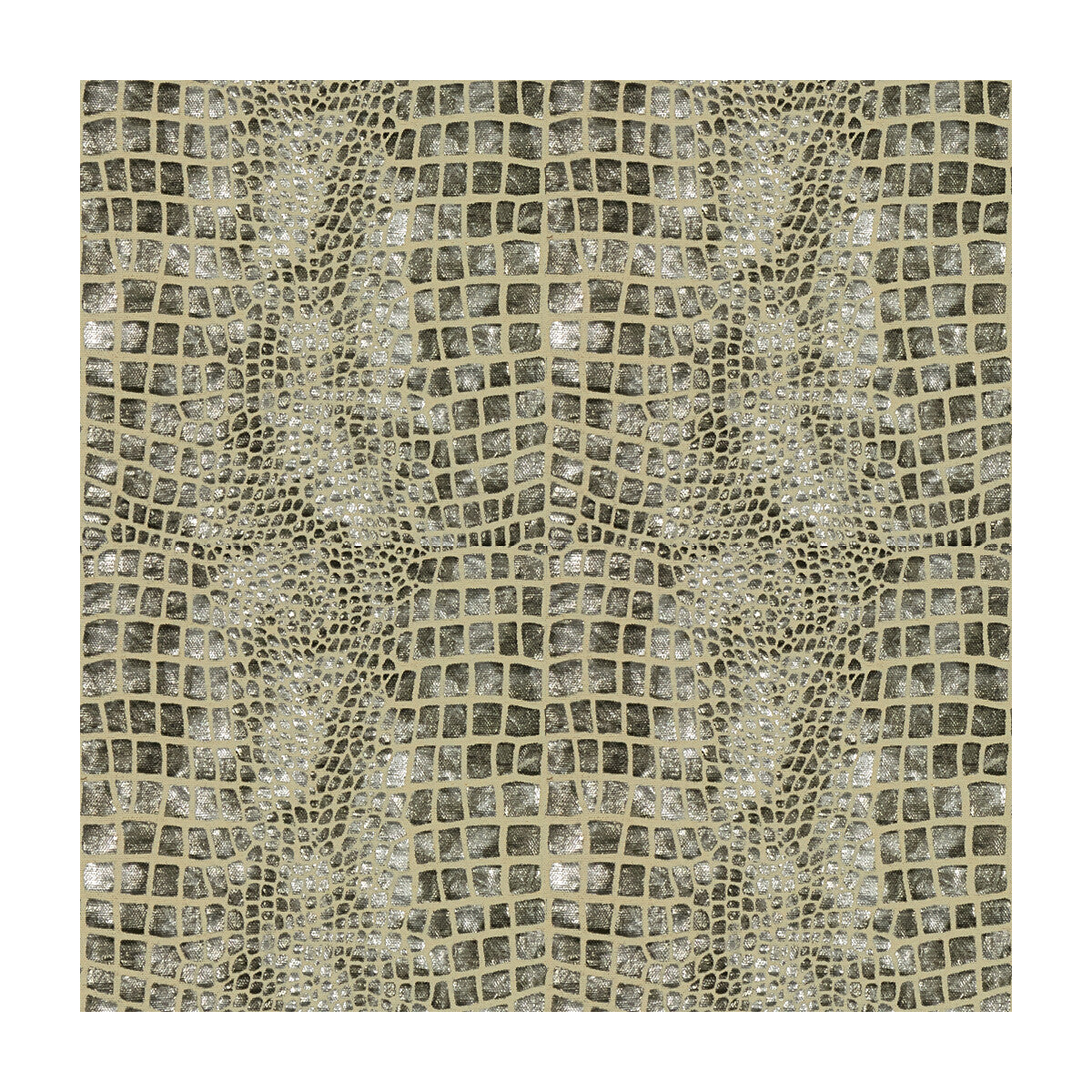 Mock Croc fabric in gargoyle color - pattern MOCK CROC.21.0 - by Kravet Couture in the Modern Luxe II collection