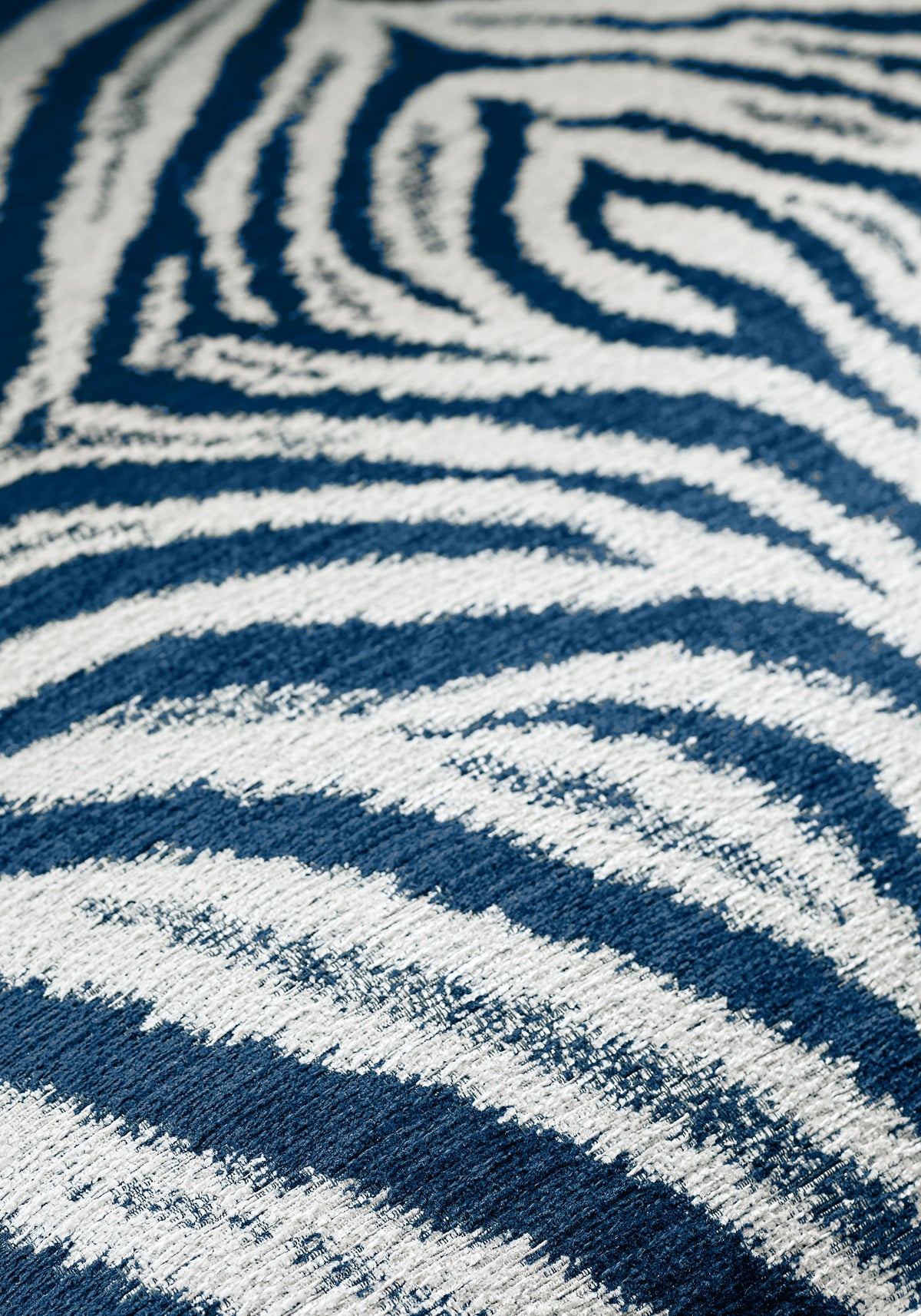 Detailed view of Mayfair Chair in Zamira woven fabric in navy color - pattern number W80439 by Thibaut in the Woven Resource Vol 10 Menagerie collection