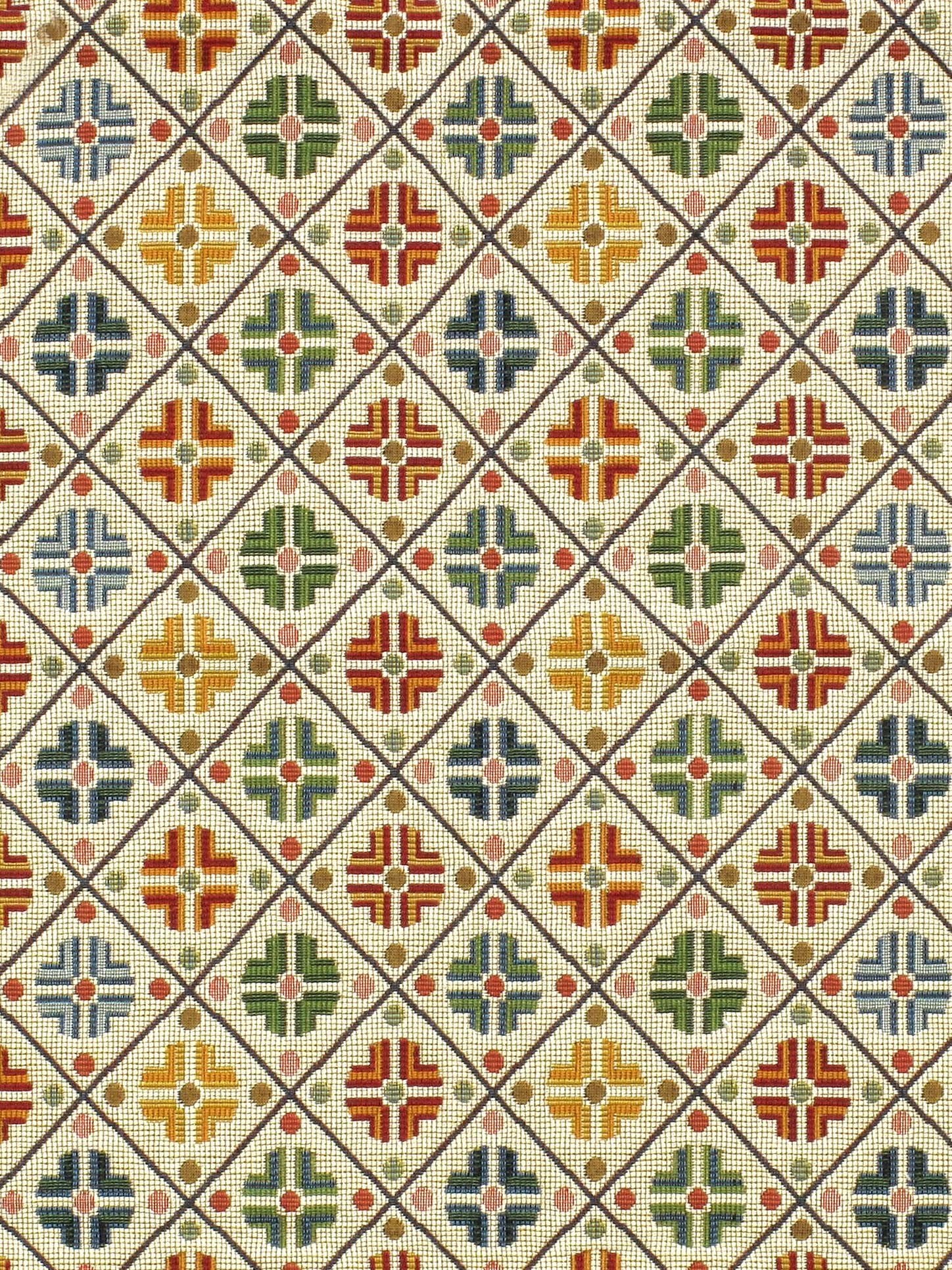 Kirov fabric in multi cream color - pattern number N1 0001B411 - by Scalamandre in the Old World Weavers collection