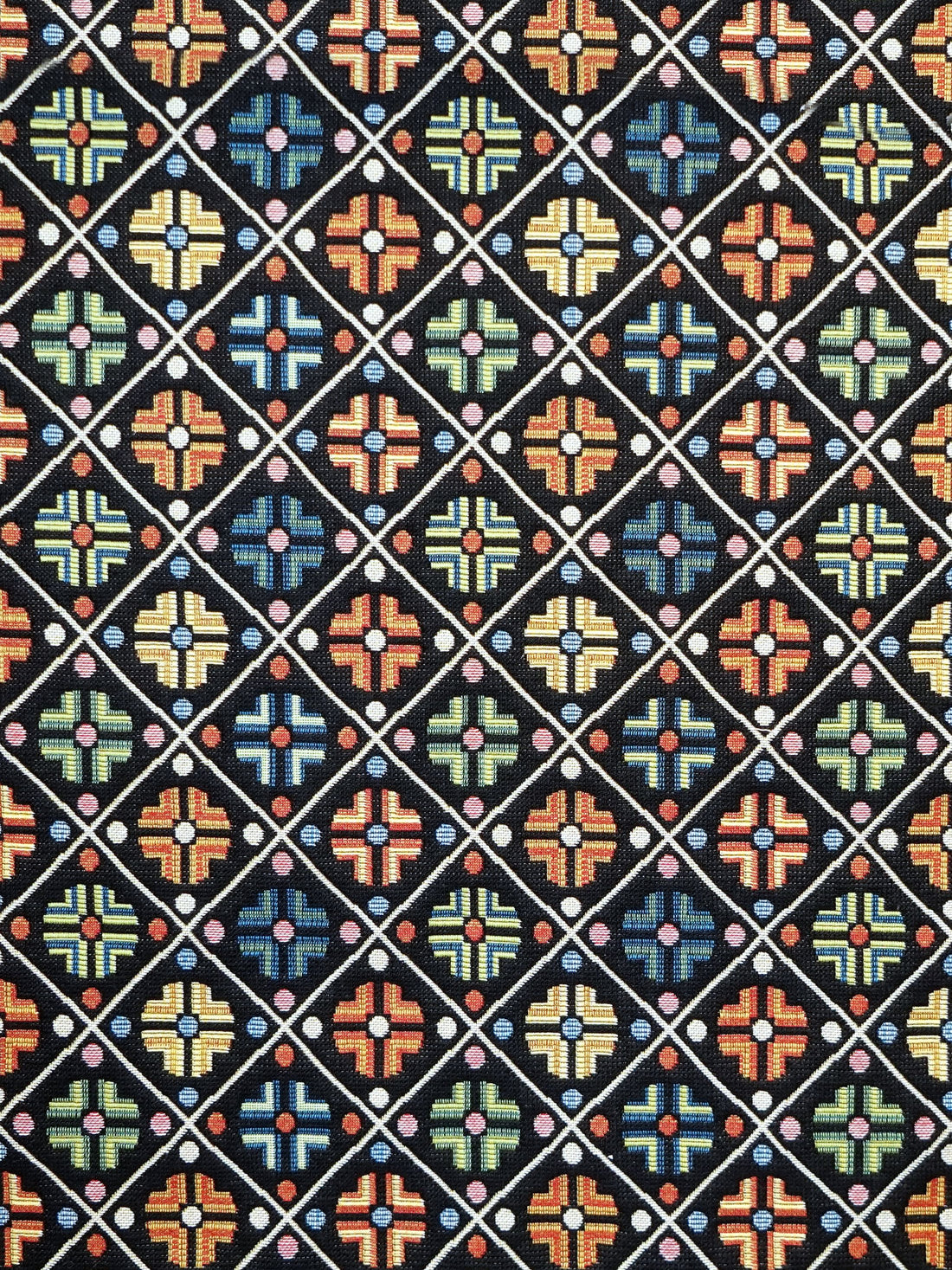 Kirov fabric in multi black color - pattern number N1 0002B411 - by Scalamandre in the Old World Weavers collection