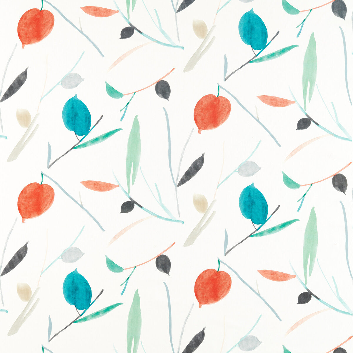Oxalis fabric in pimento marine color - pattern number NABS120779.SCN.0 - by Scion in the Scion collection
