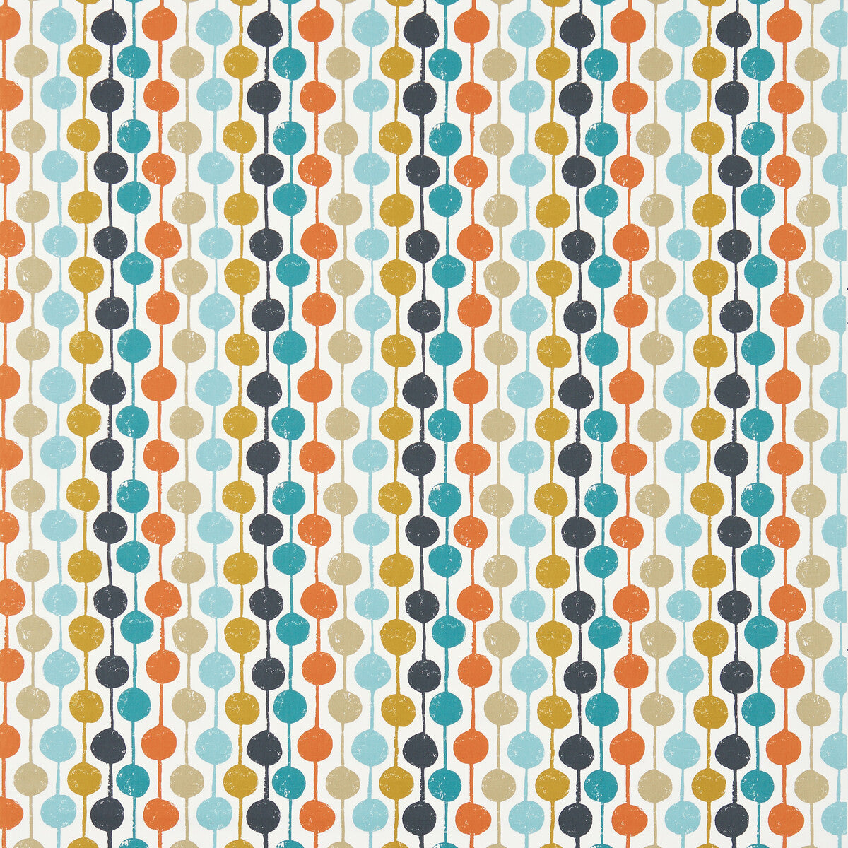 Taimi fabric in sulphur tangerine kingfisher color - pattern number NFIK120363.SCN.0 - by Scion in the Scion collection