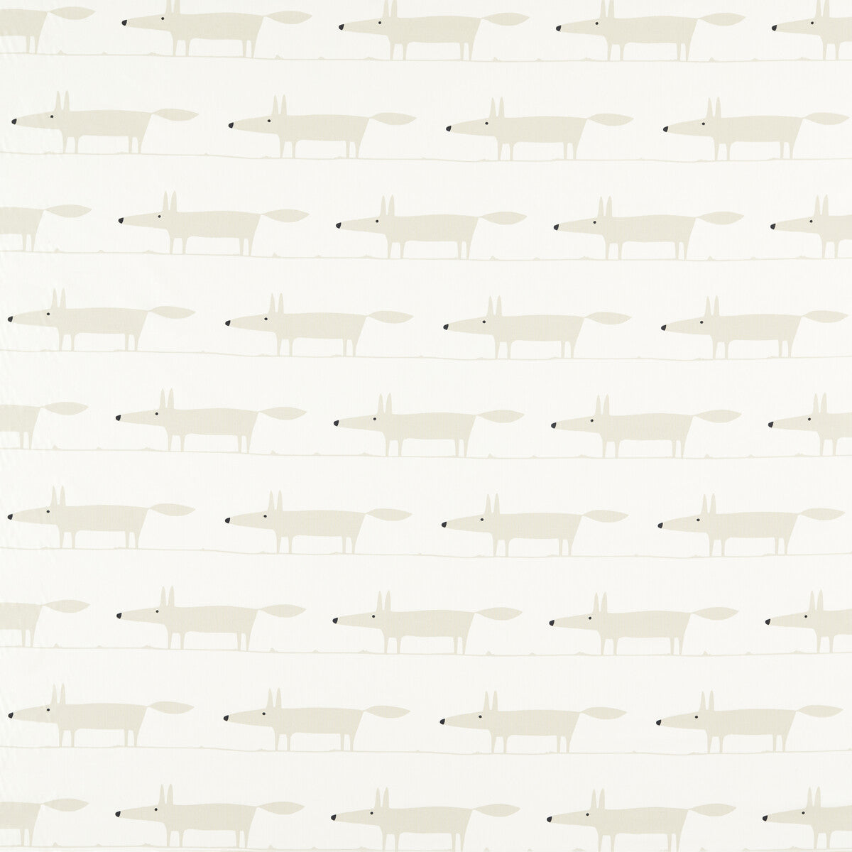 Midi Fox fabric in snow color - pattern number NHAP121092.SCN.0 - by Scion in the Scion collection