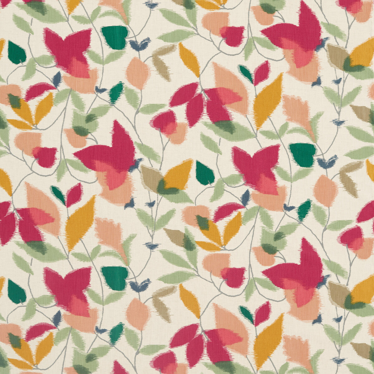 Akira fabric in berry ochre pistachio color - pattern number NJAP120750.SCN.0 - by Scion in the Scion collection
