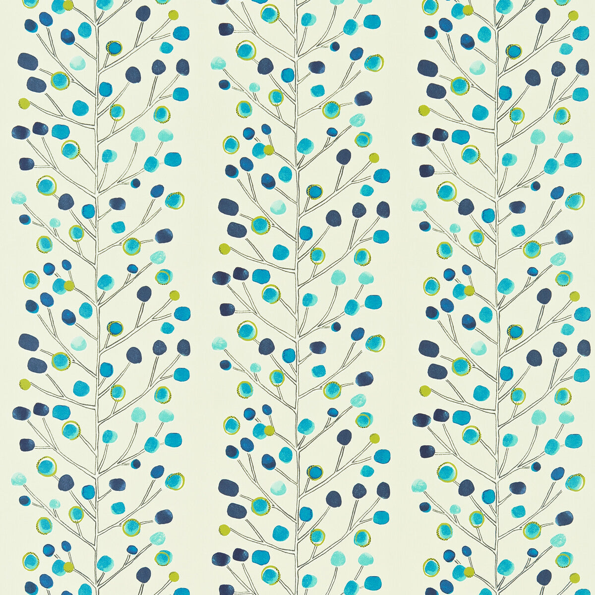 Berry Tree fabric in peacock powder blue color - pattern number NMEL120049.SCN.0 - by Scion in the Scion collection