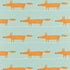 Mr Fox fabric in sky tangerine color - pattern number NMEL120072.SCN.0 - by Scion in the Scion collection