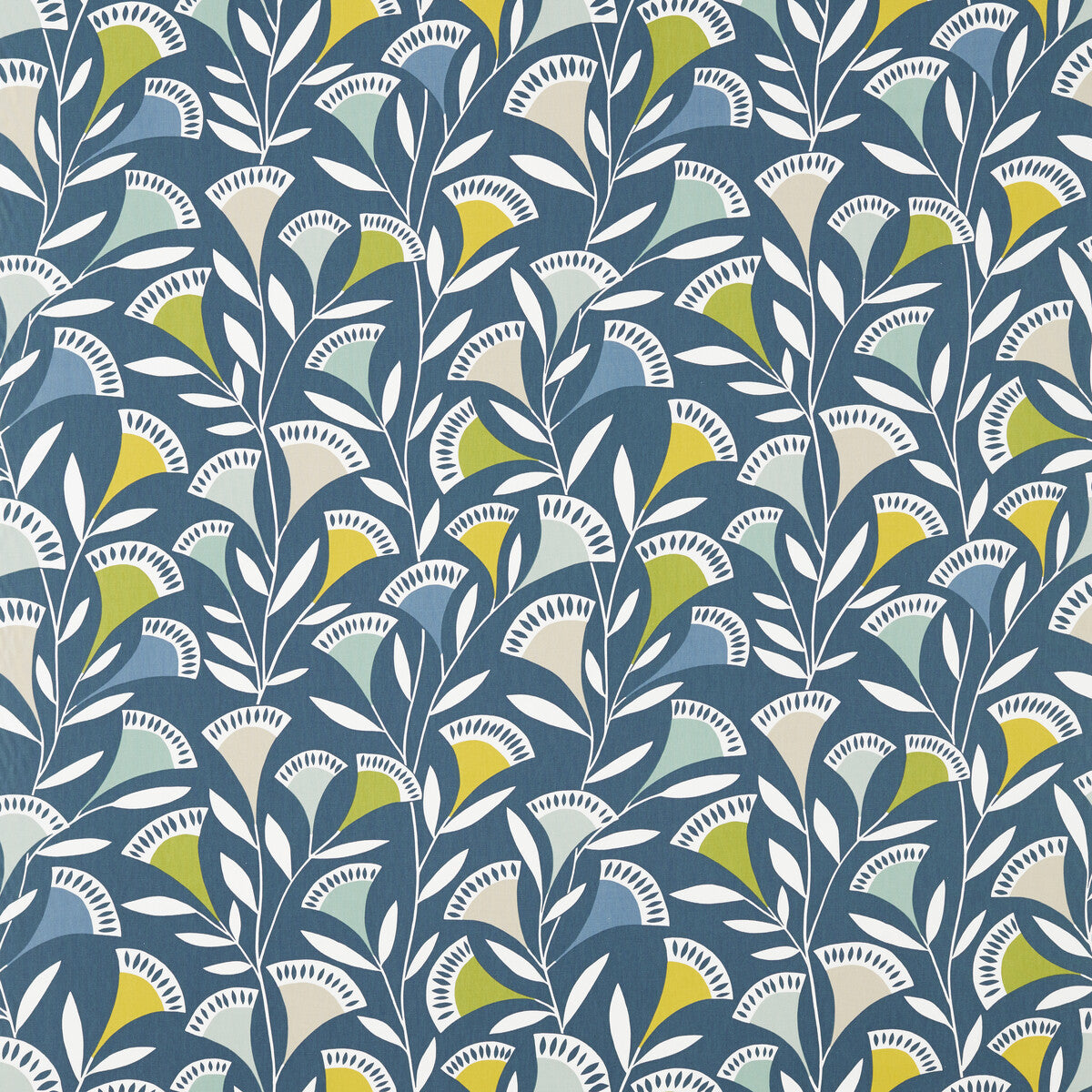 Noukku fabric in mist kiwi midnight color - pattern number NNOU120588.SCN.0 - by Scion in the Scion collection