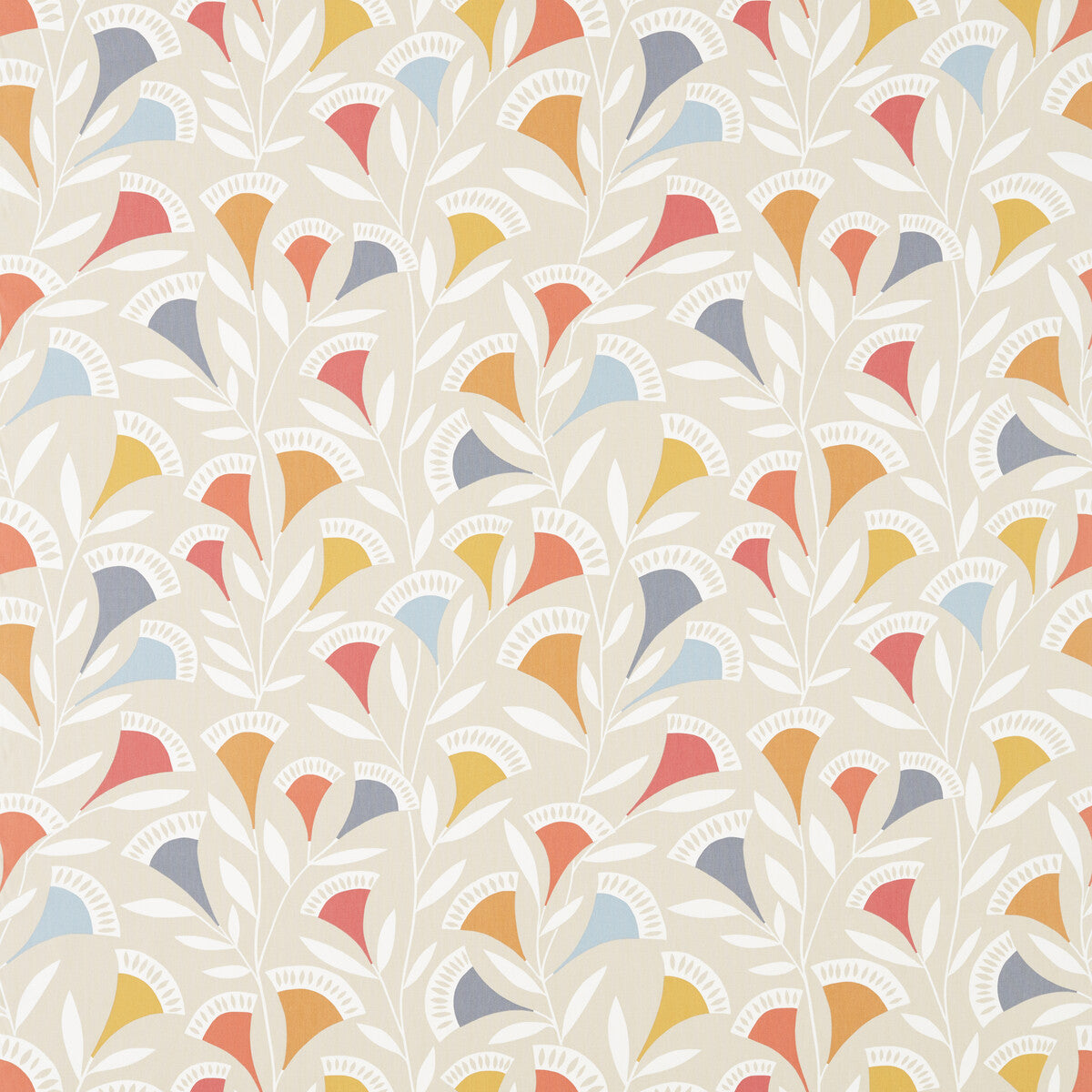 Noukku fabric in watermelon tangerine slate color - pattern number NNOU120590.SCN.0 - by Scion in the Scion collection