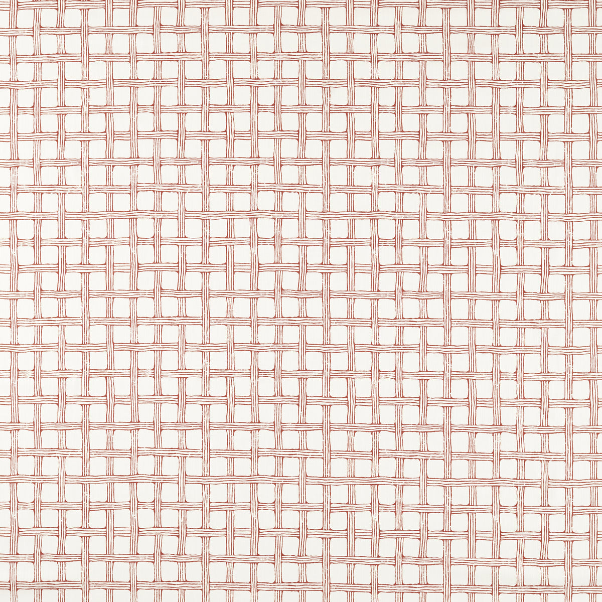 Fretwork fabric in Ladybird Red color - pattern number NSCD121321.SCN.0 - by Scion in the Oakham collection