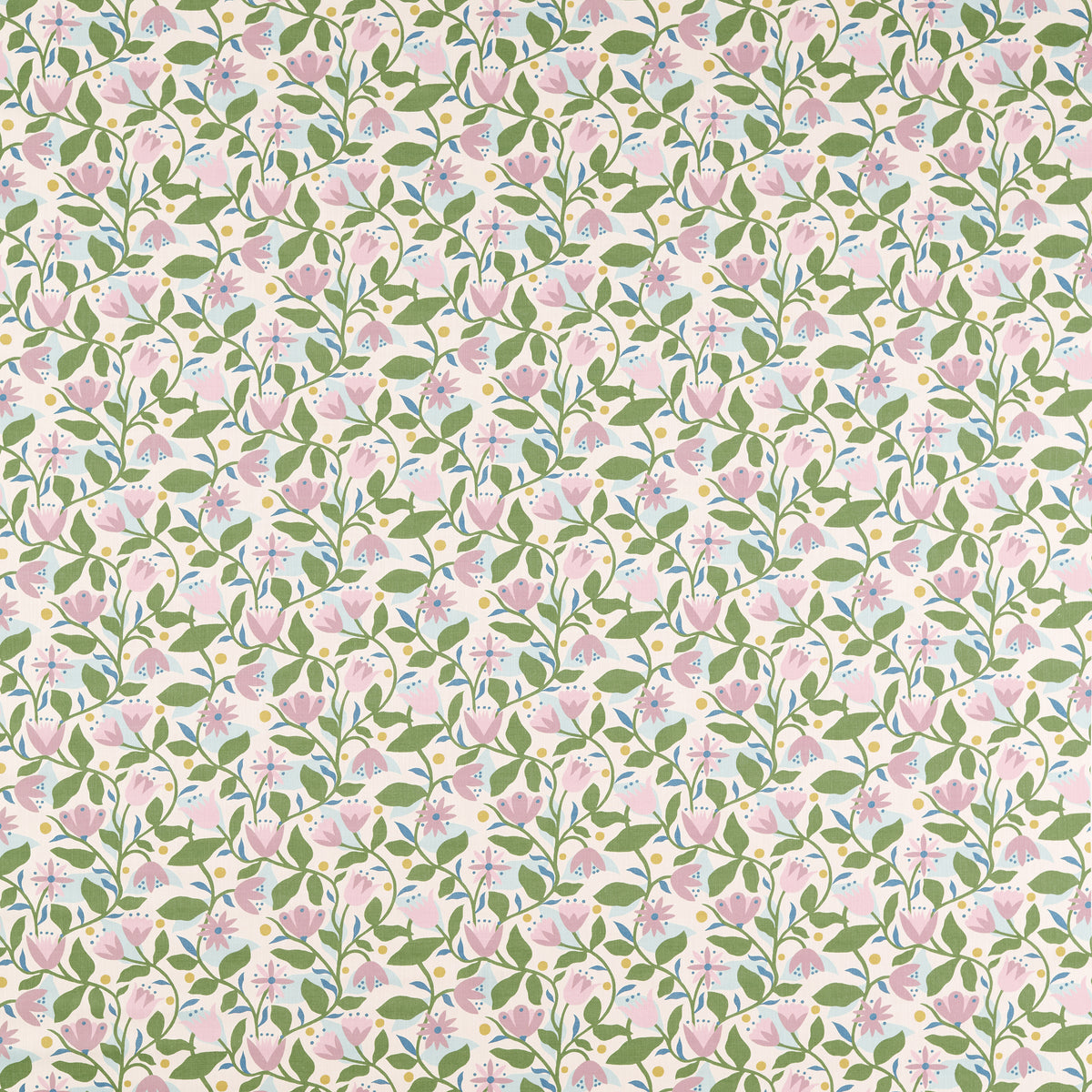 Dancing Daisies fabric in Lilac color - pattern number NSCD121331.SCN.0 - by Scion in the Oakham collection