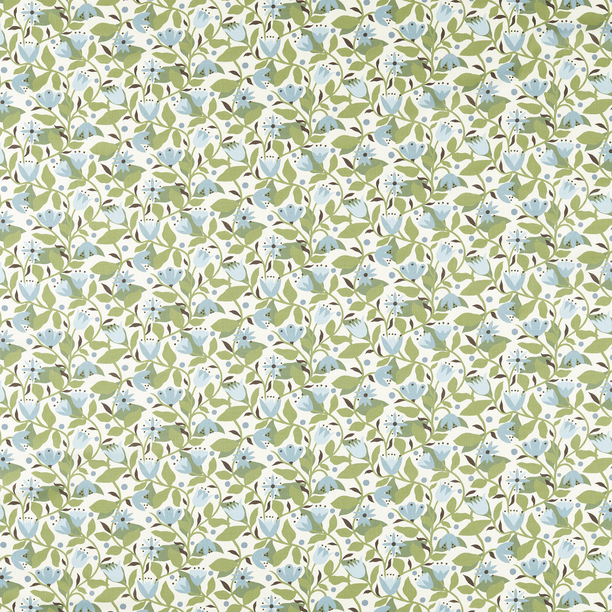 Dancing Daisies fabric in Cornflower color - pattern number NSCD121333.SCN.0 - by Scion in the Oakham collection