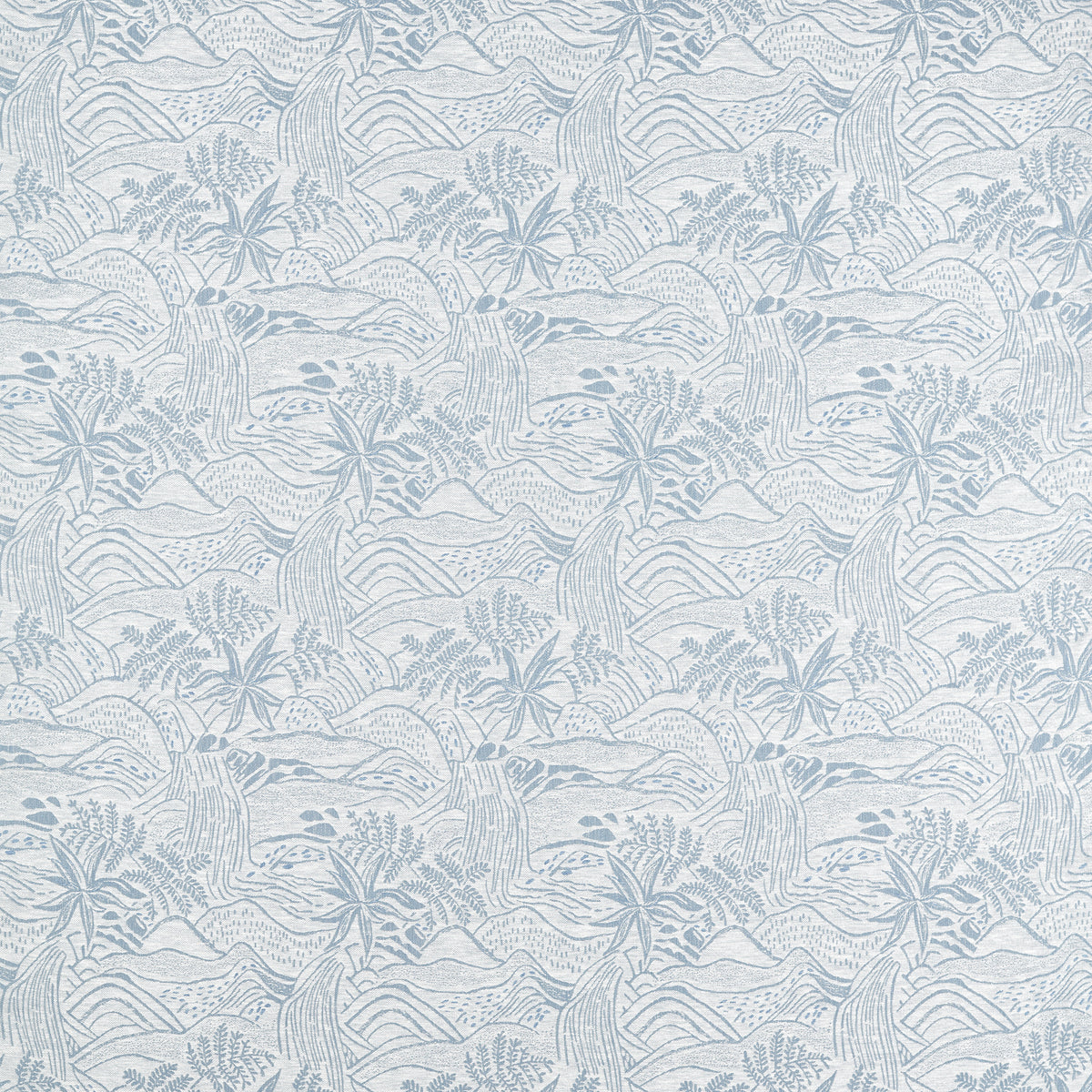 Falling Foss fabric in Mist color - pattern number NSCD134680.SCN.0 - by Scion in the Oakham collection