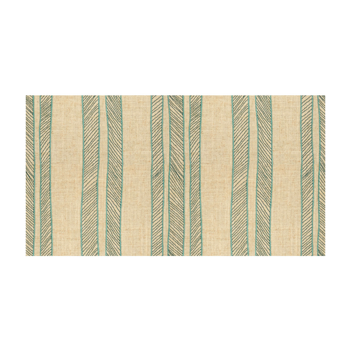 Cords fabric in aqua color - pattern PF50387.2.0 - by Baker Lifestyle in the Waterside collection