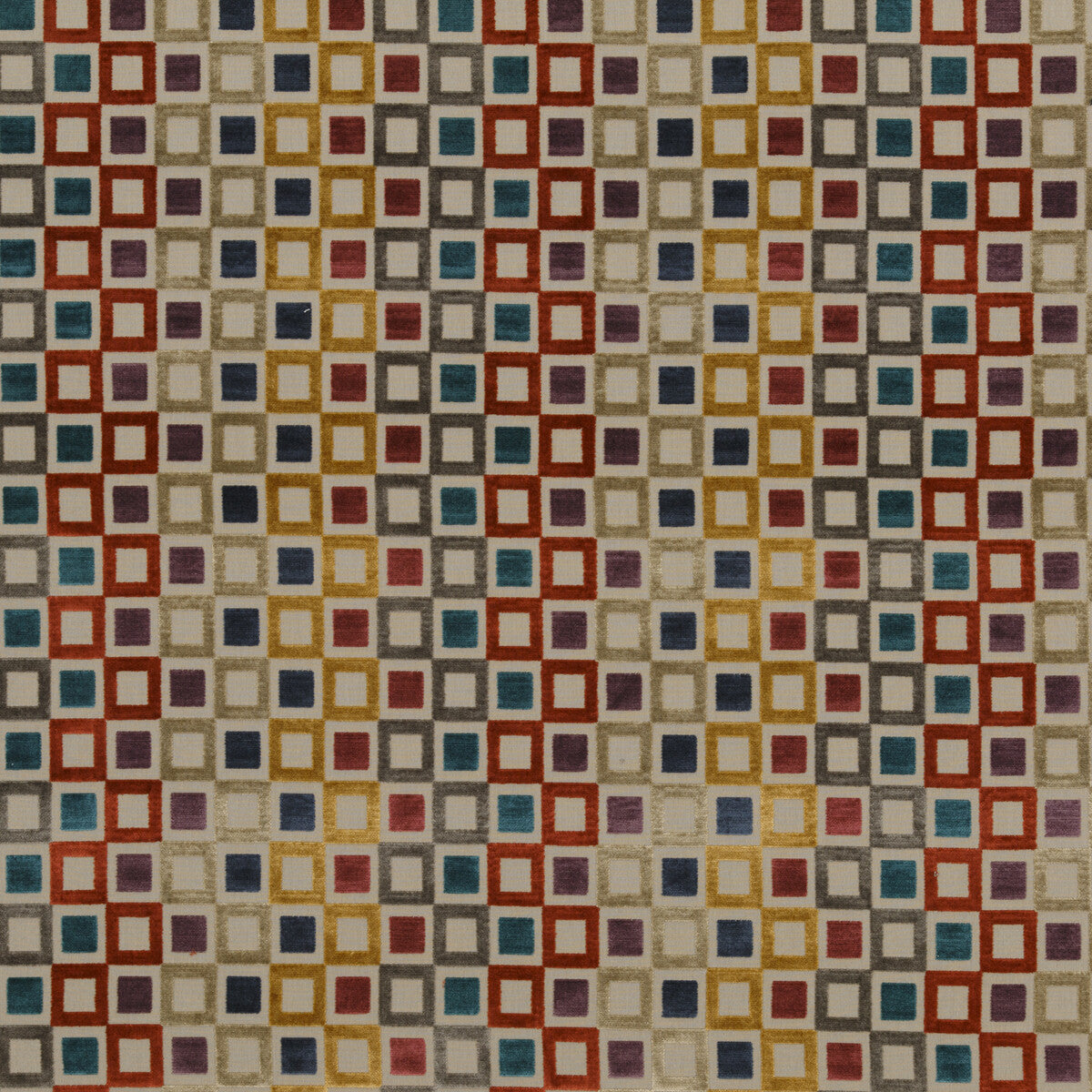 Square Dance fabric in tutti frutti color - pattern PF50425.1.0 - by Baker Lifestyle in the Carnival collection