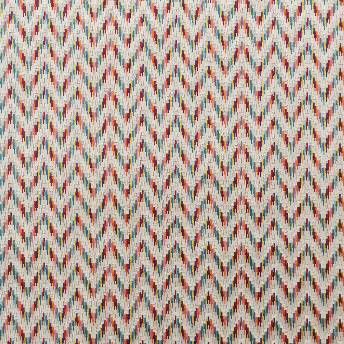 Carnival Chevron fabric in tutti frutti color - pattern PF50426.1.0 - by Baker Lifestyle in the Carnival collection