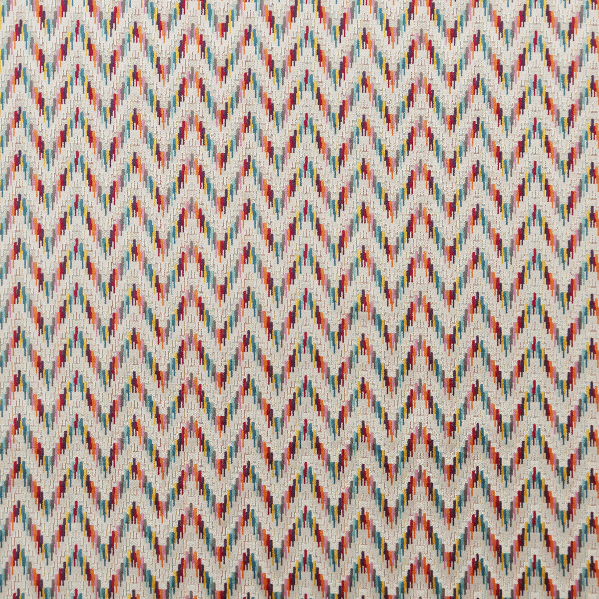 Carnival Chevron fabric in tutti frutti color - pattern PF50426.1.0 - by Baker Lifestyle in the Carnival collection