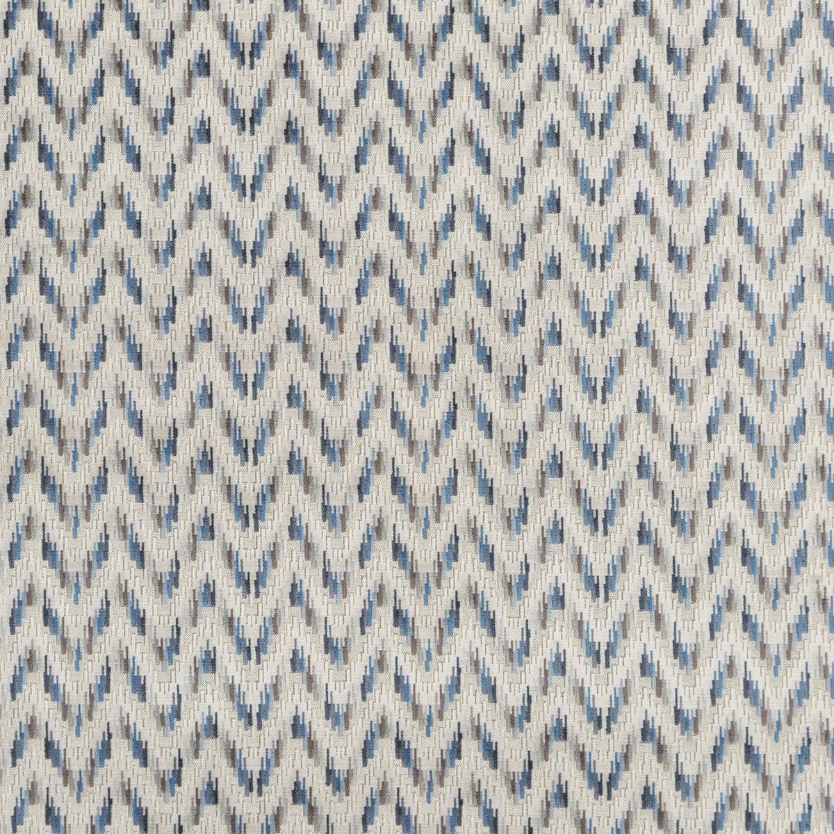Carnival Chevron fabric in indigo color - pattern PF50426.2.0 - by Baker Lifestyle in the Carnival collection