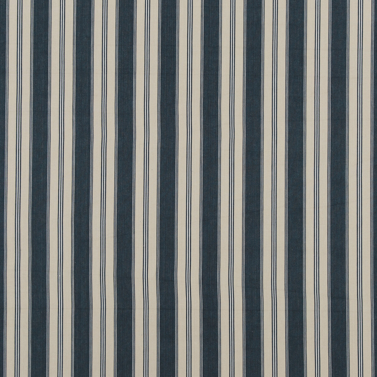 Tango Ticking fabric in indigo color - pattern PF50430.2.0 - by Baker Lifestyle in the Carnival collection