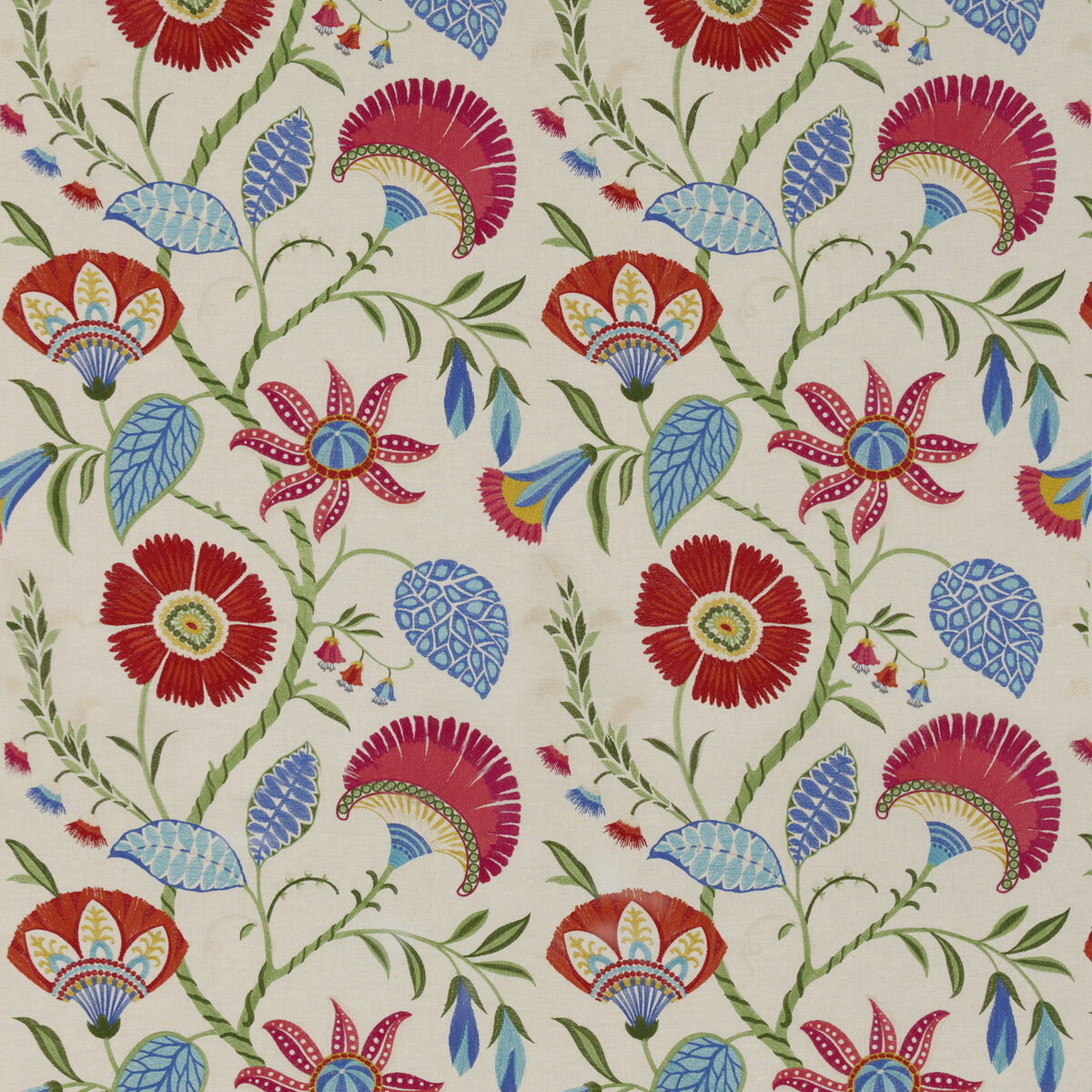 Montserrat fabric in tropical color - pattern PF50435.1.0 - by Baker Lifestyle in the Carnival collection