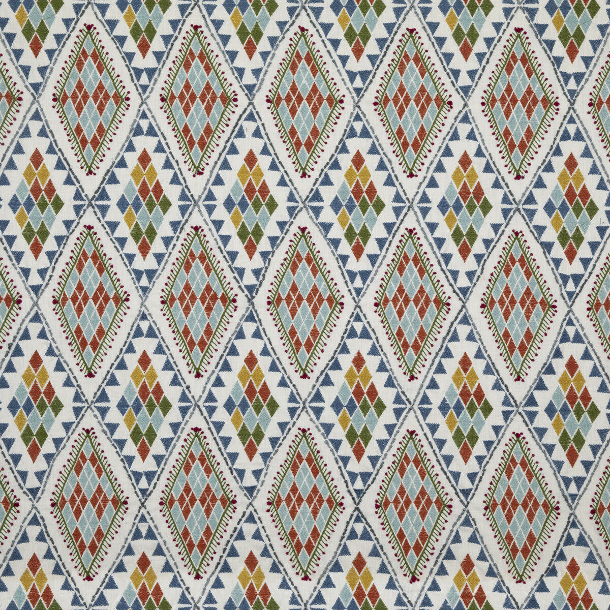 Castelo fabric in multi color - pattern PF50443.2.0 - by Baker Lifestyle in the Homes &amp; Gardens III collection