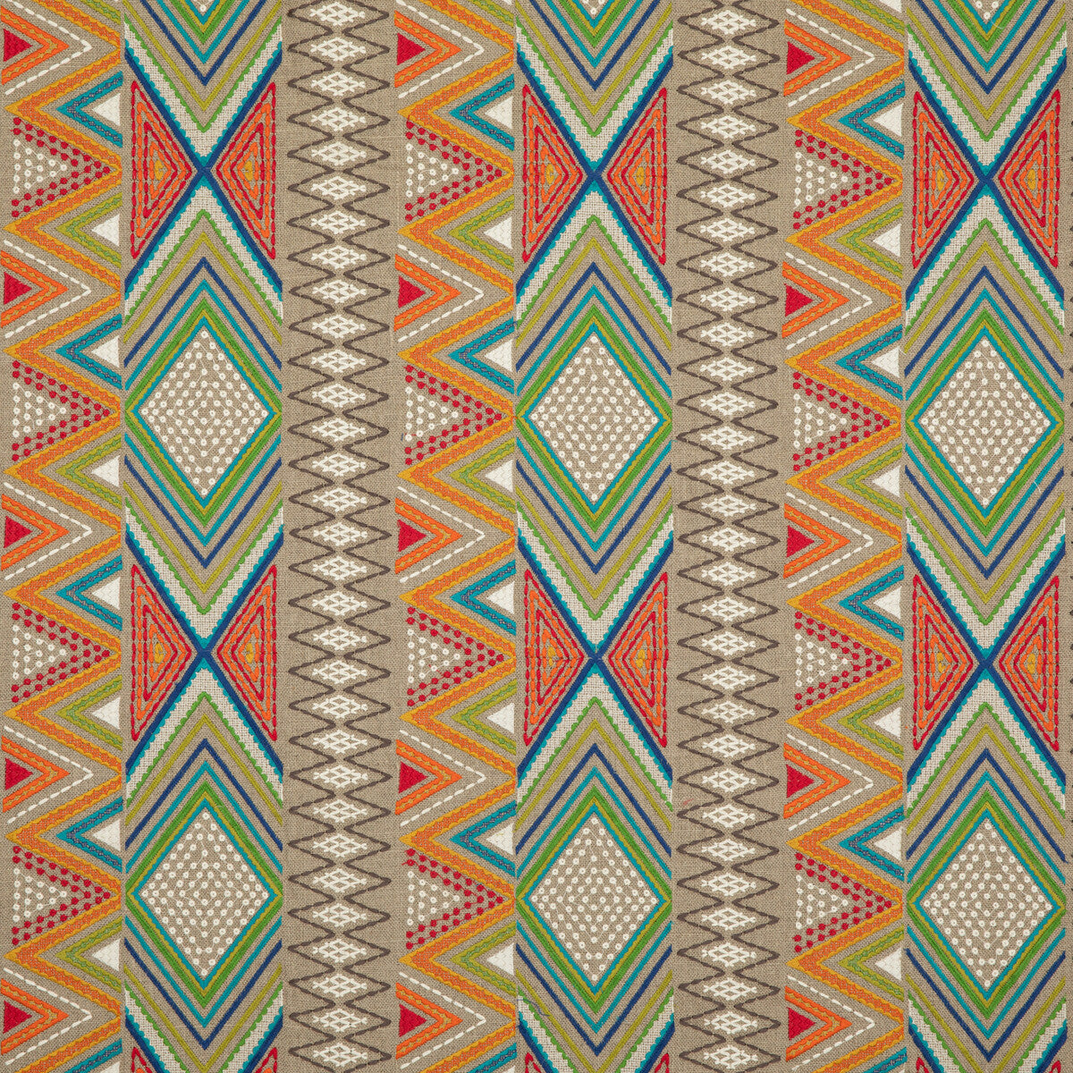 Fiesta fabric in multi color - pattern PF50467.1.0 - by Baker Lifestyle in the Fiesta collection