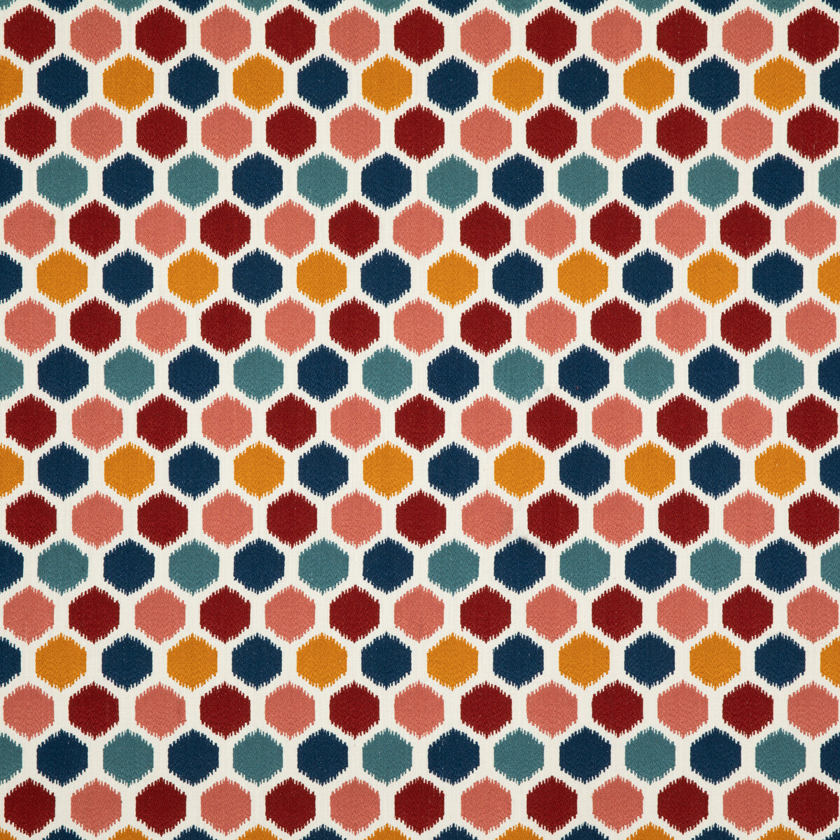 Pinata fabric in indigo/spice color - pattern PF50470.1.0 - by Baker Lifestyle in the Fiesta collection