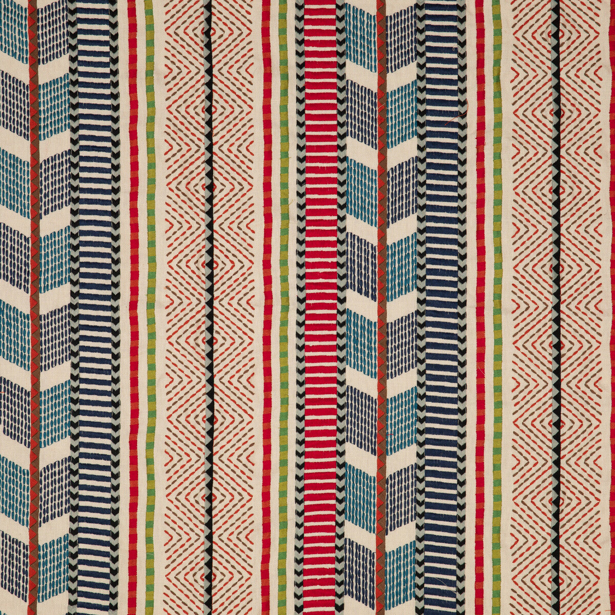 Rebozo fabric in multi color - pattern PF50472.1.0 - by Baker Lifestyle in the Fiesta collection
