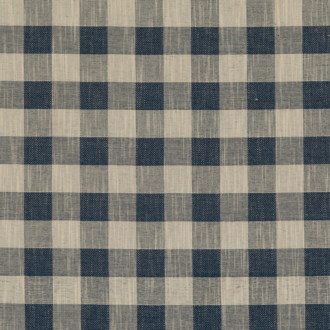 Block Check fabric in indigo color - pattern PF50490.680.0 - by Baker Lifestyle in the Block Weaves collection