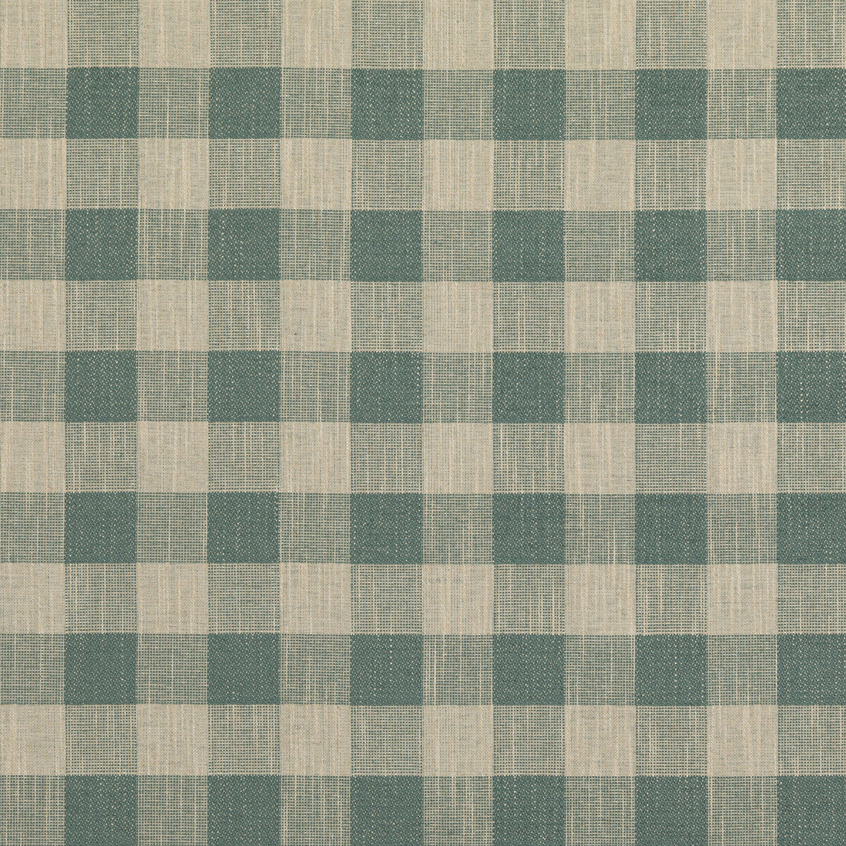 Block Check fabric in aqua color - pattern PF50490.725.0 - by Baker Lifestyle in the Block Weaves collection