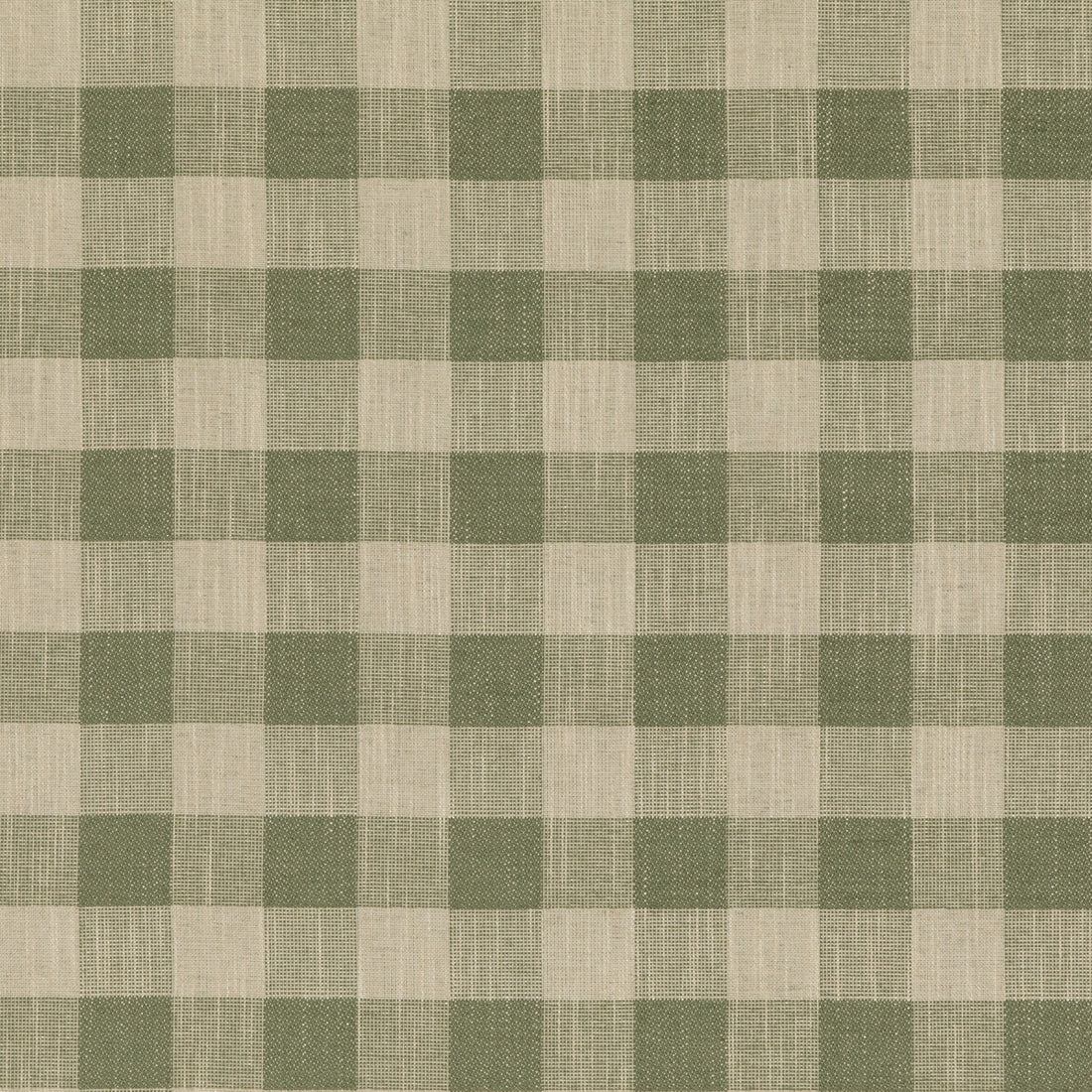 Block Check fabric in green color - pattern PF50490.735.0 - by Baker Lifestyle in the Block Weaves collection